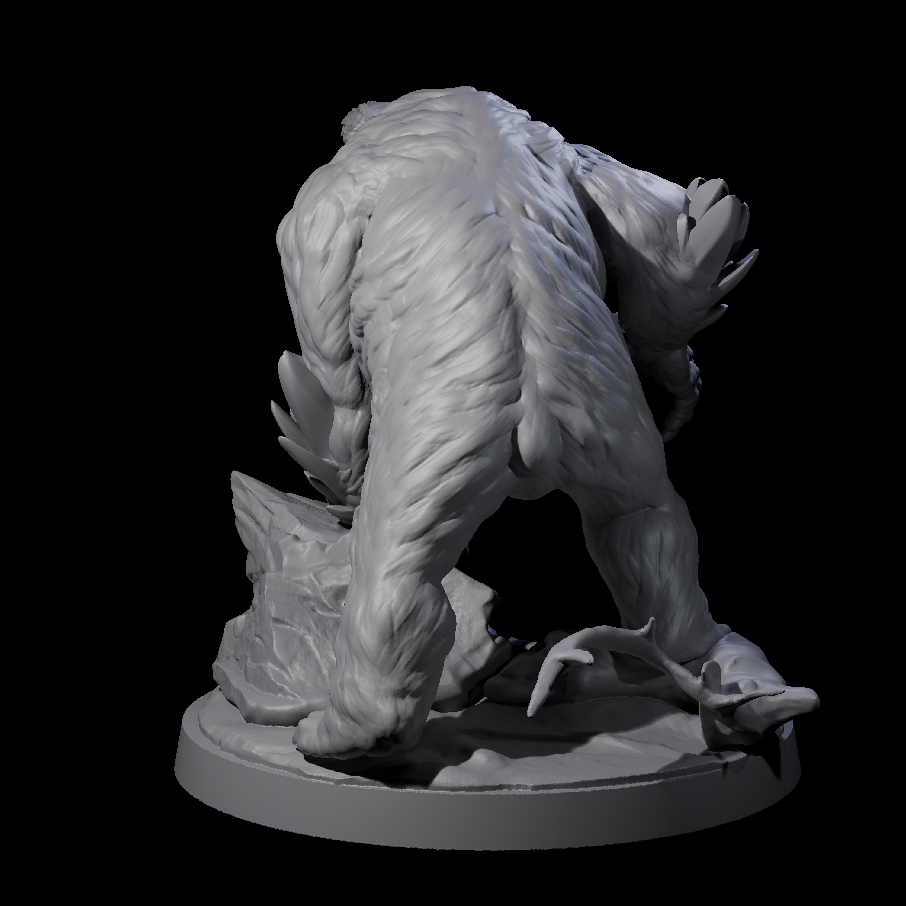 Aggressive Screaching Owlbear Miniature for Dungeons and Dragons, Pathfinder or other TTRPGs