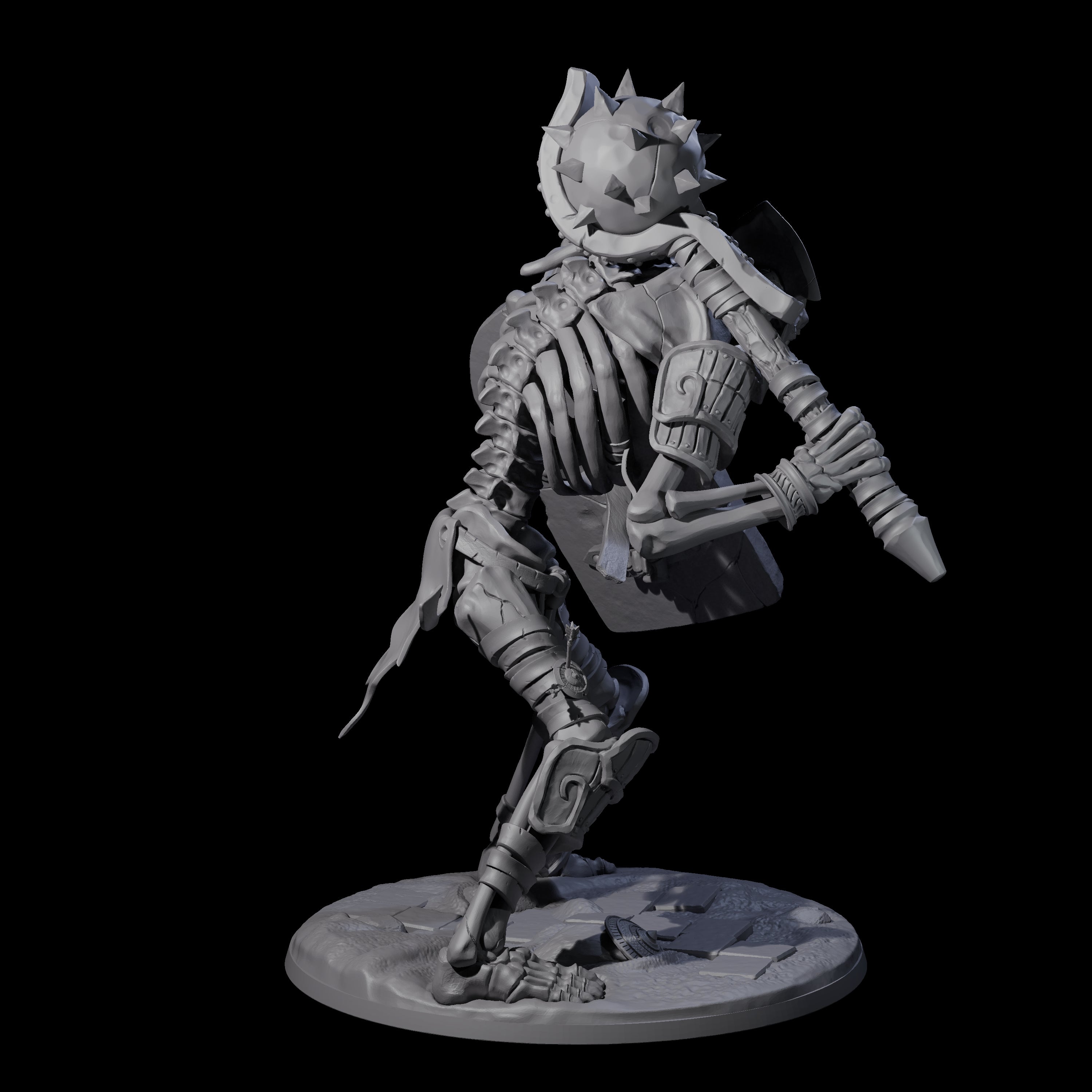 Aggressive Undead Tomb Guardian Miniature for Dungeons and Dragons, Pathfinder or other TTRPGs
