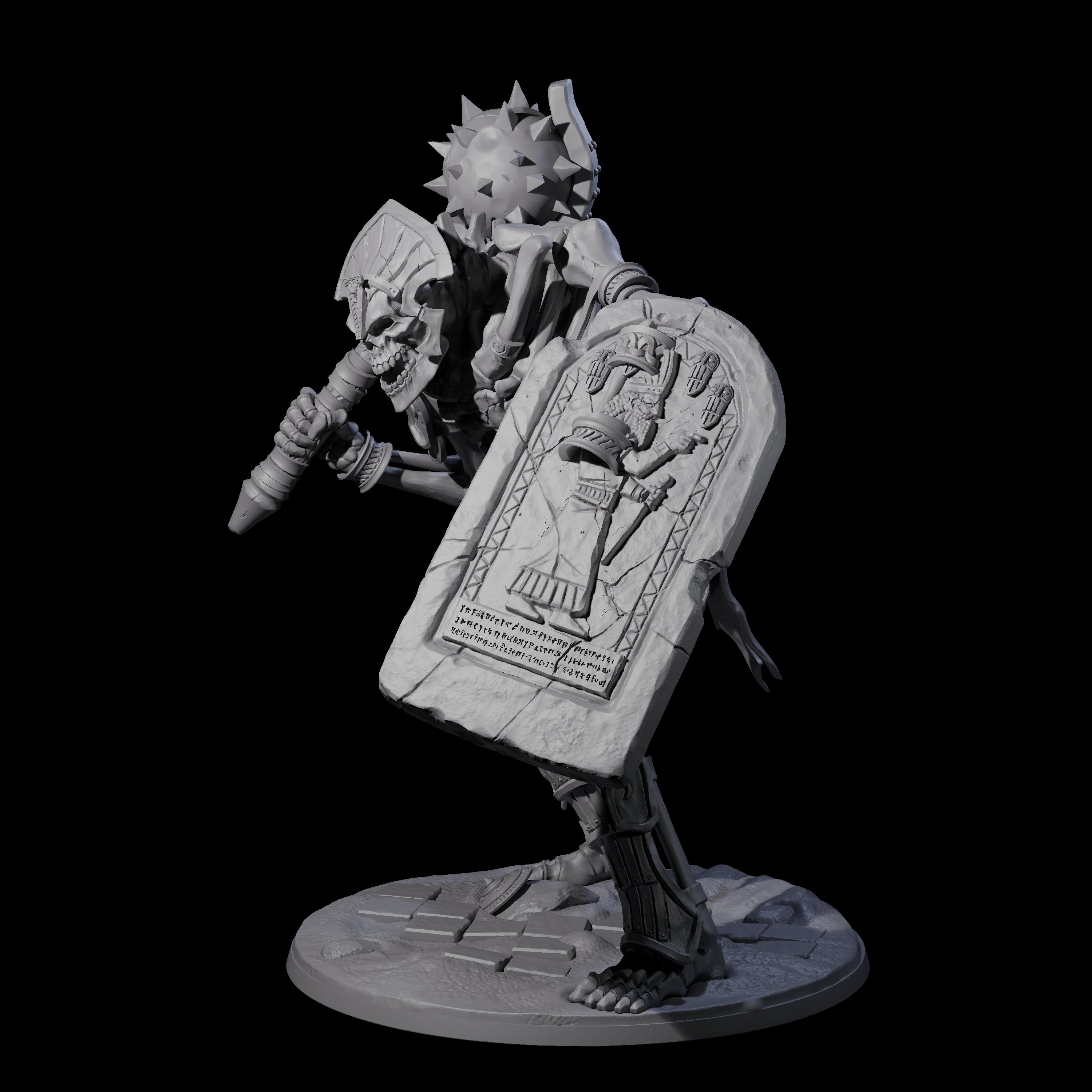 Aggressive Undead Tomb Guardian Miniature for Dungeons and Dragons, Pathfinder or other TTRPGs