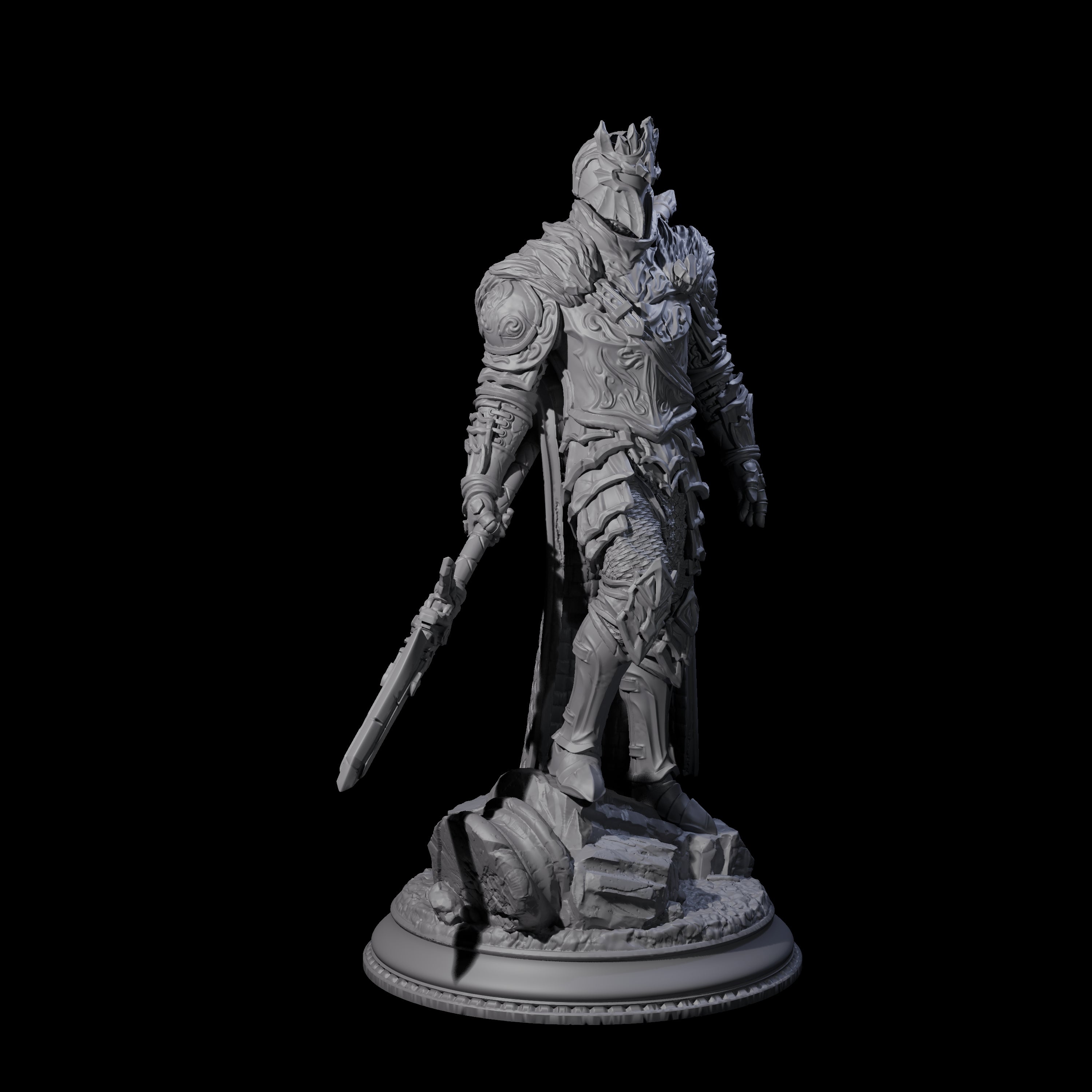 Agile Spear Fighter Miniature for Dungeons and Dragons, Pathfinder or other TTRPGs