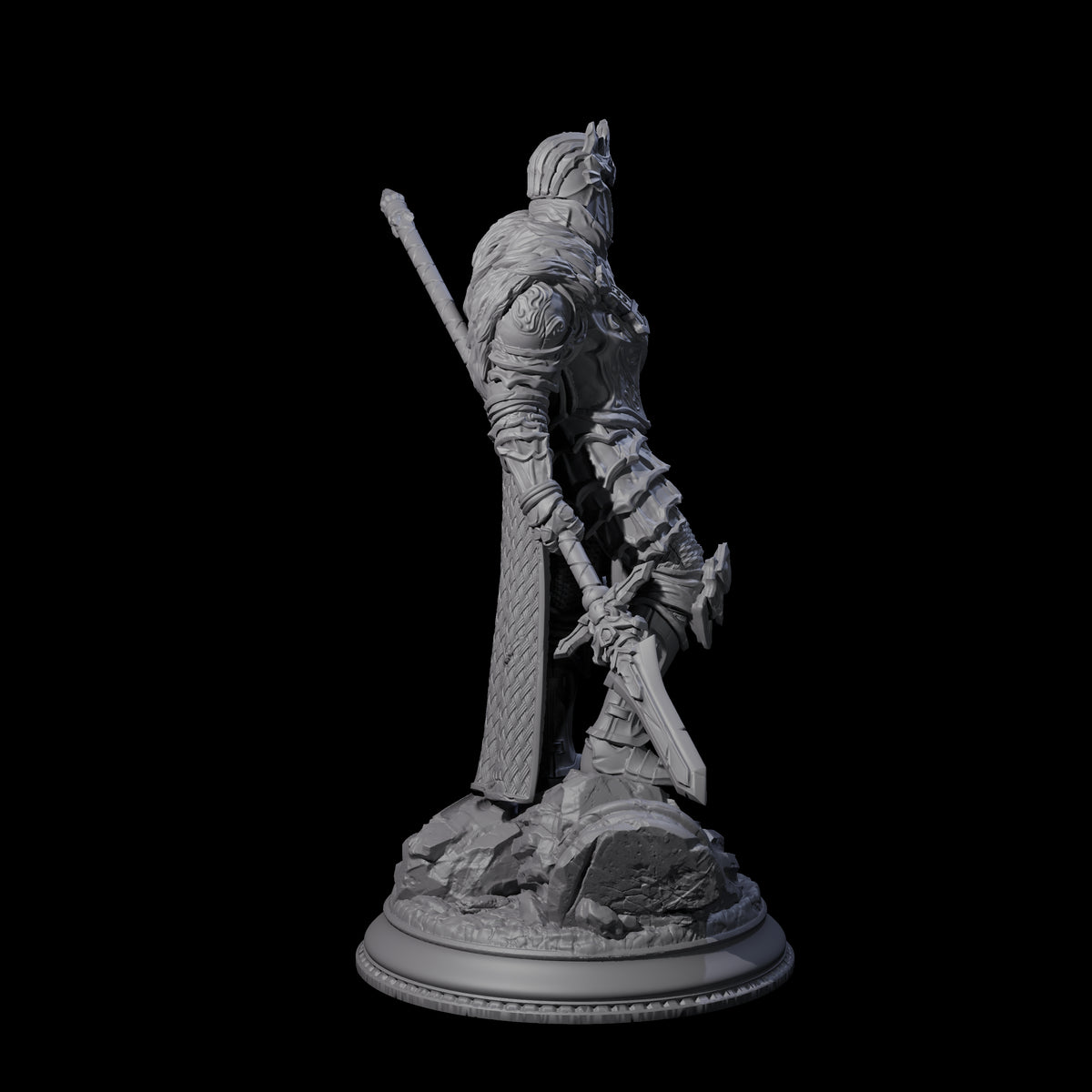 Agile Spear Fighter Miniature for Dungeons and Dragons, Pathfinder or other TTRPGs