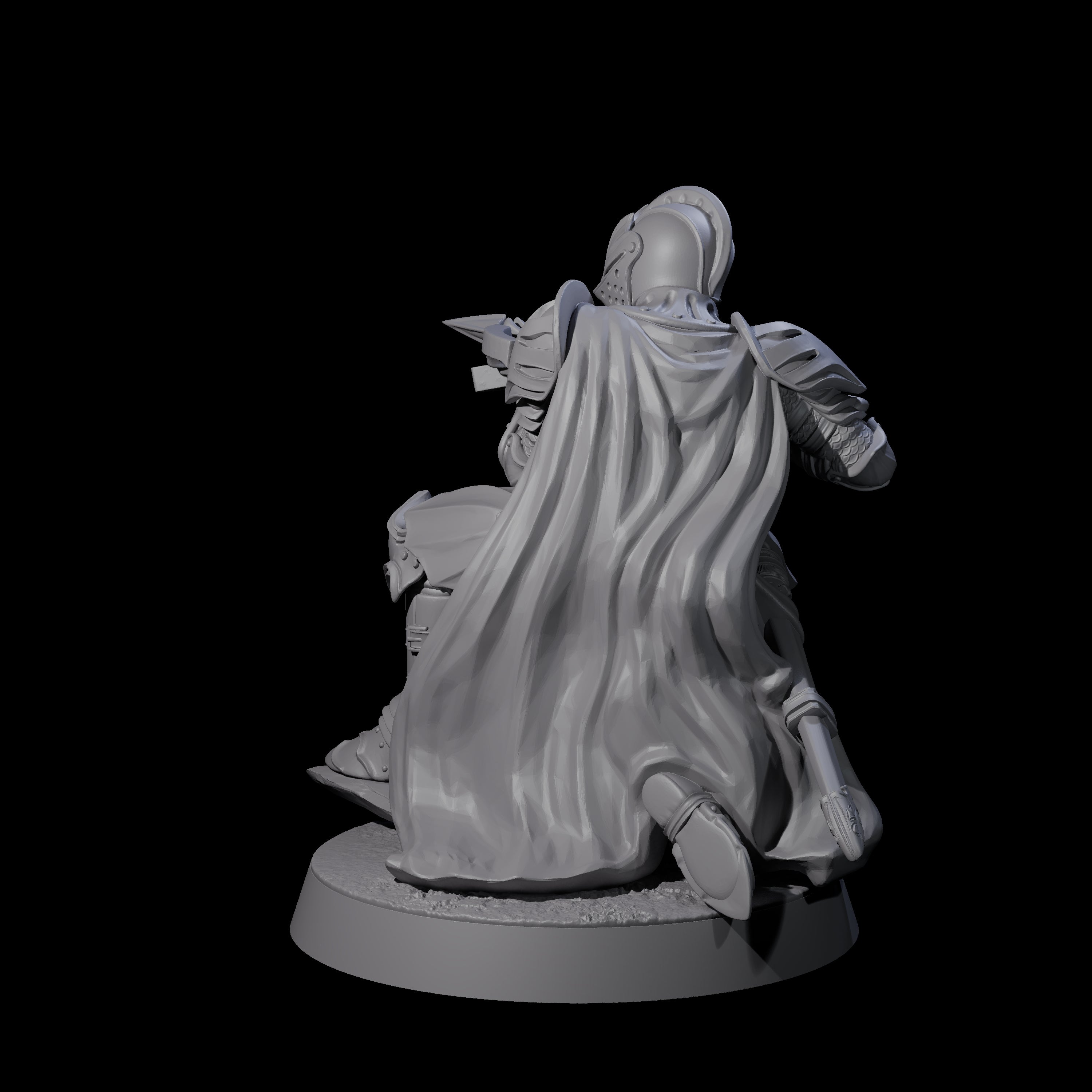 Aiming Militia Crossbowman A Miniature for Dungeons and Dragons, Pathfinder or other TTRPGs