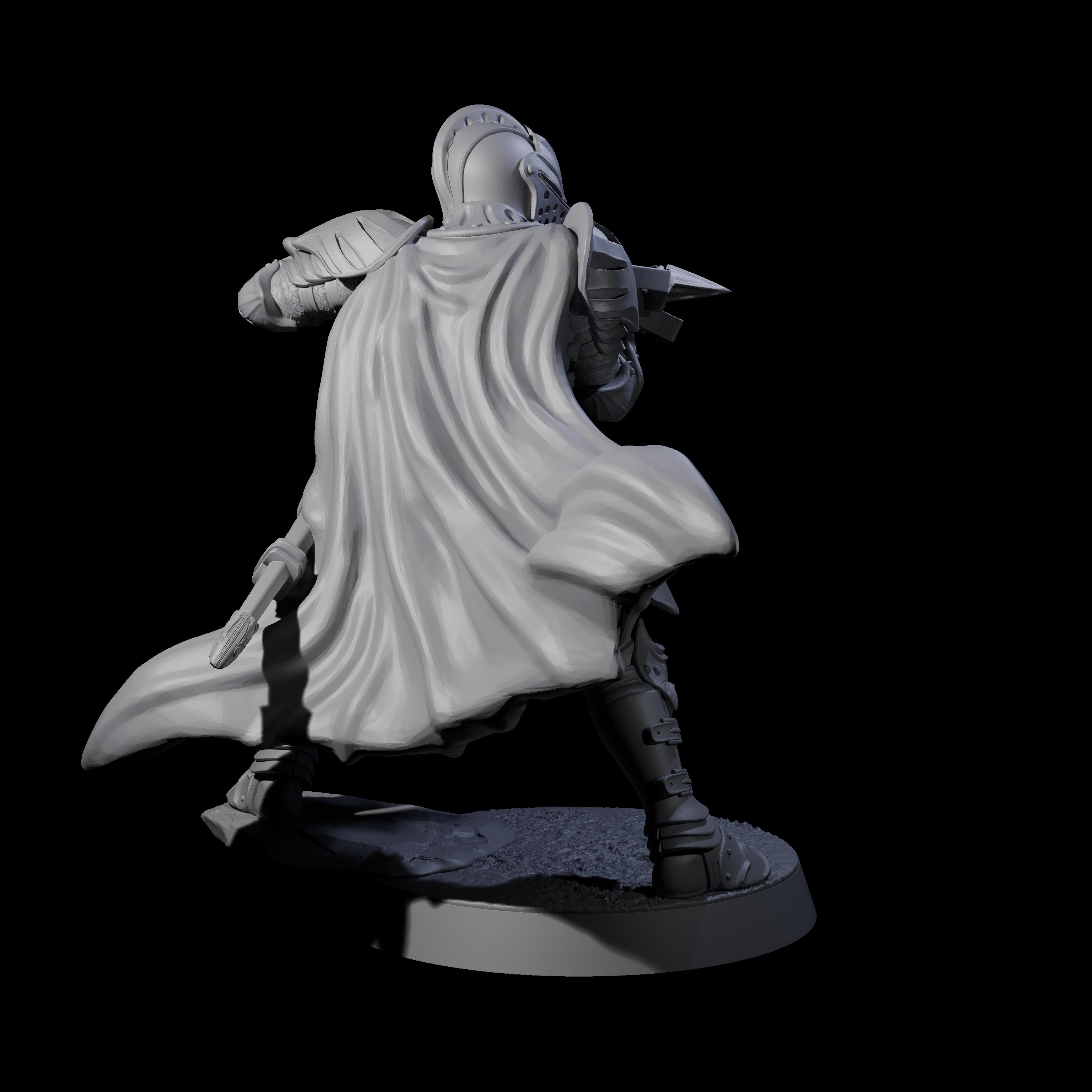 Aiming Militia Crossbowman B Miniature for Dungeons and Dragons, Pathfinder or other TTRPGs