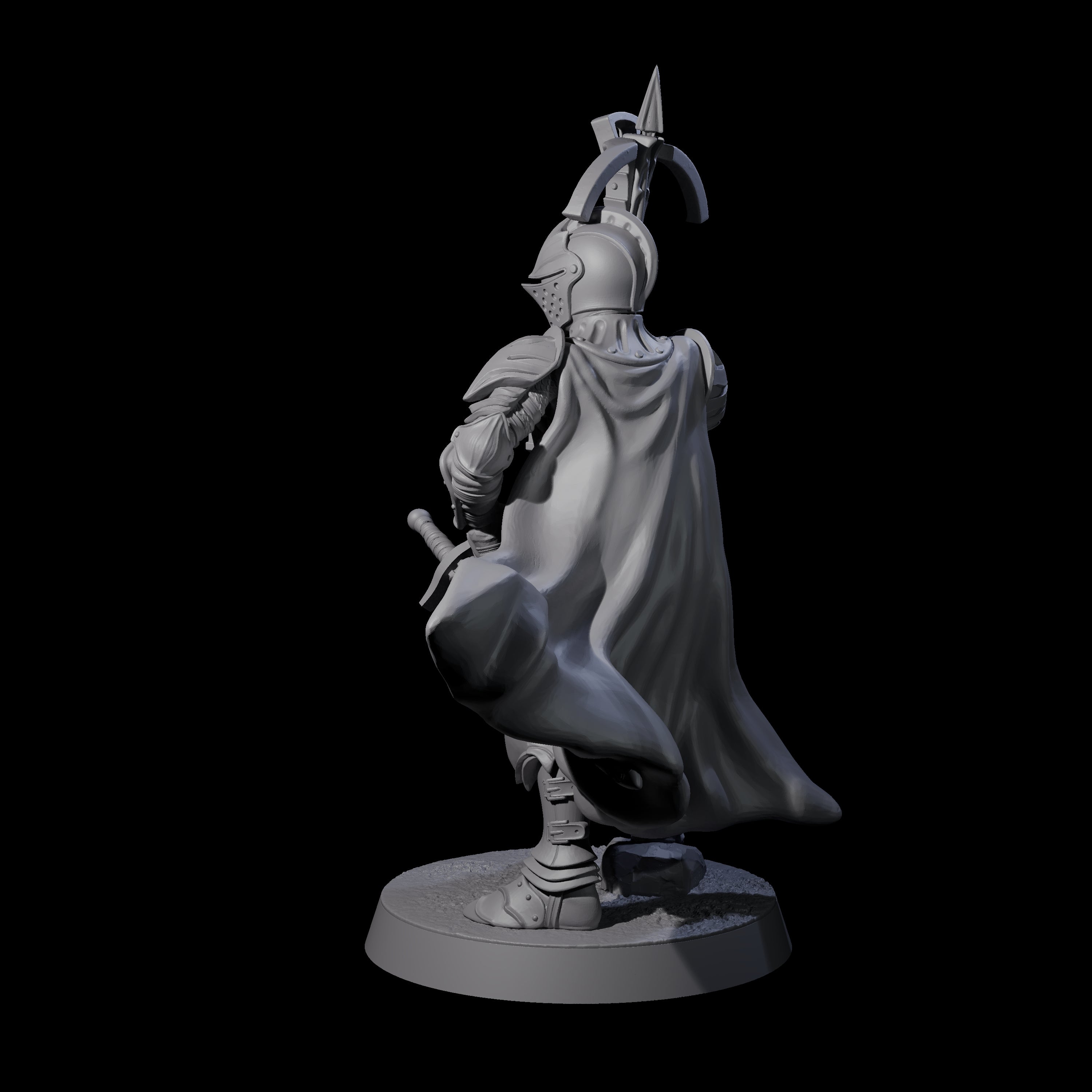 Aiming Militia Crossbowman C Miniature for Dungeons and Dragons, Pathfinder or other TTRPGs