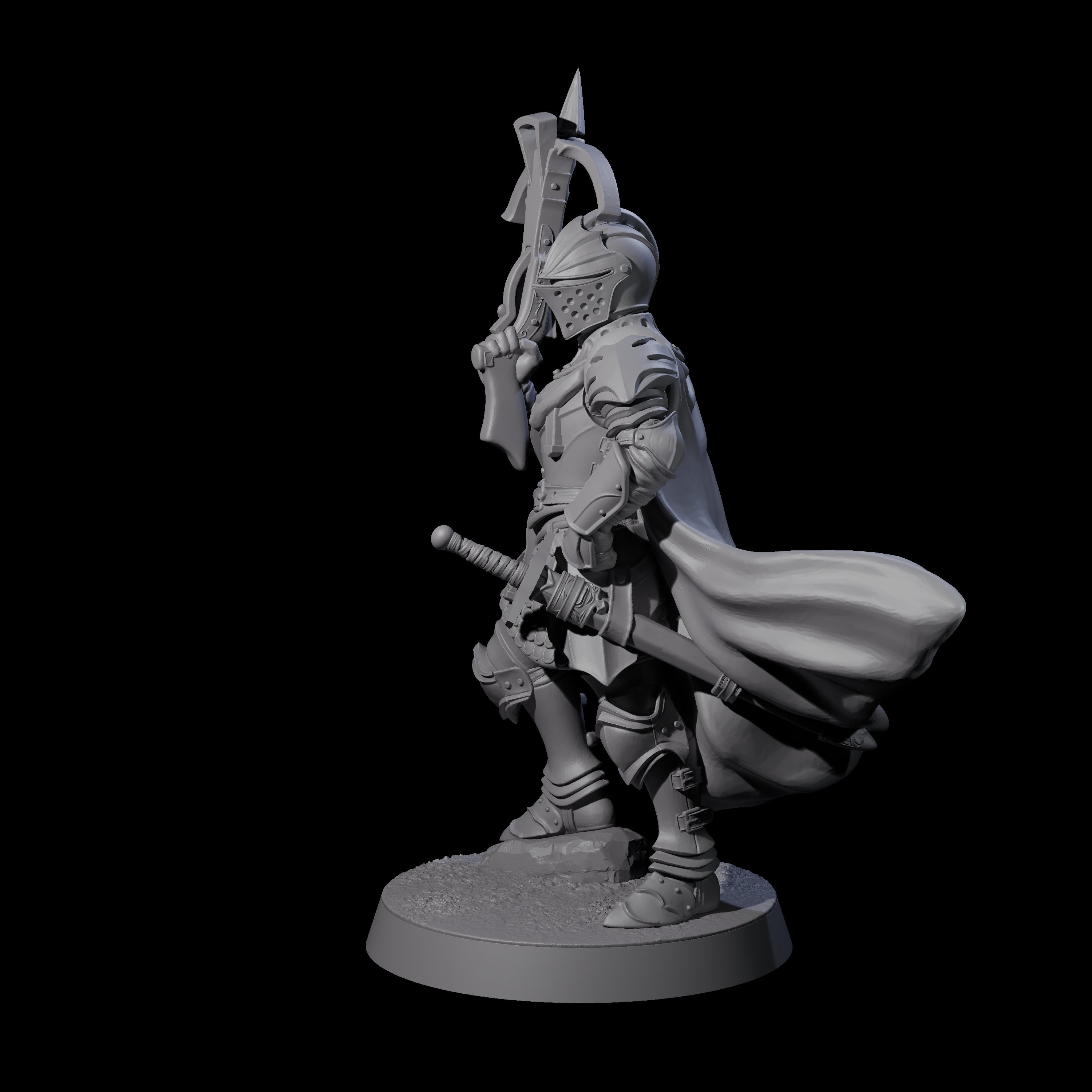 Aiming Militia Crossbowman C Miniature for Dungeons and Dragons, Pathfinder or other TTRPGs
