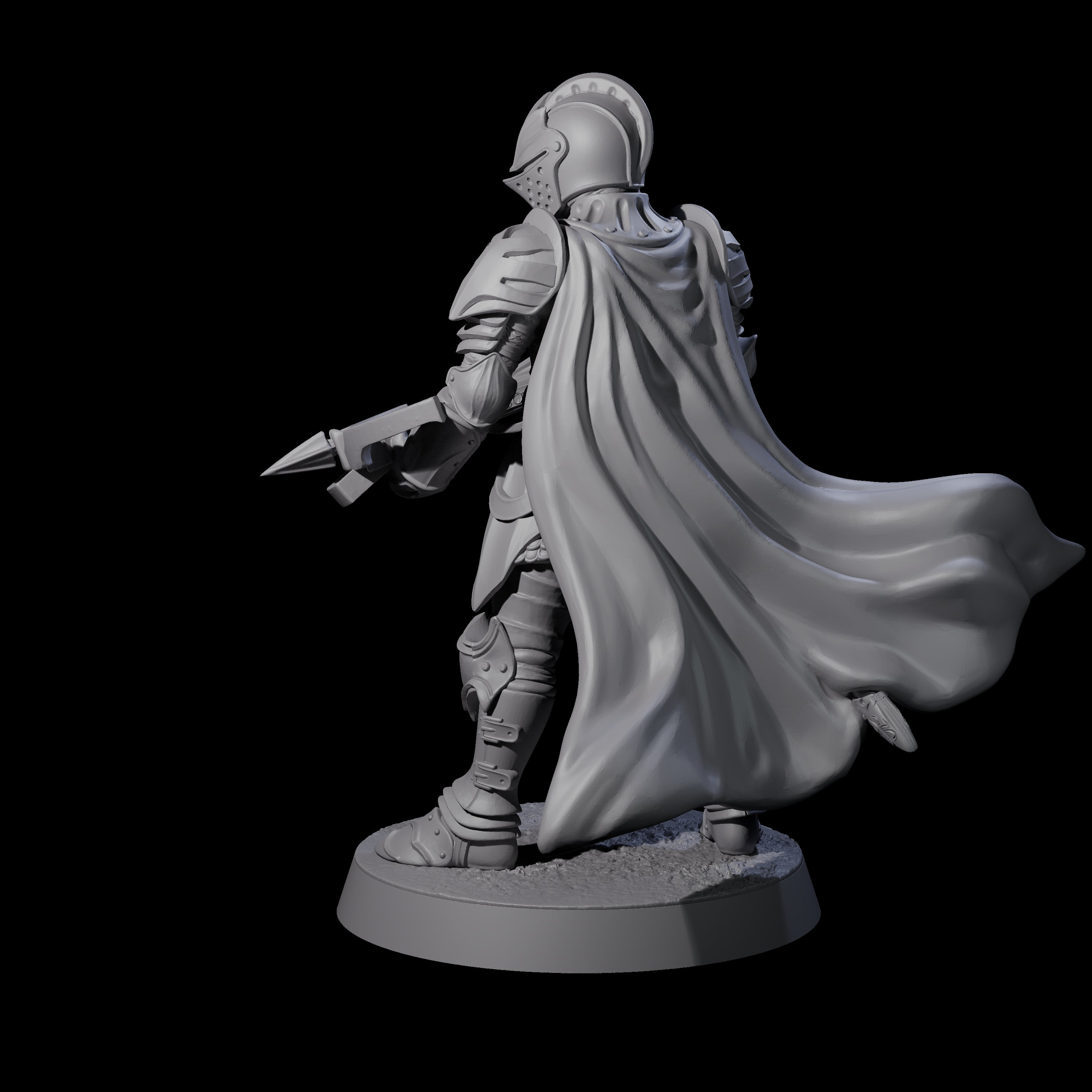 Aiming Militia Crossbowman D Miniature for Dungeons and Dragons, Pathfinder or other TTRPGs