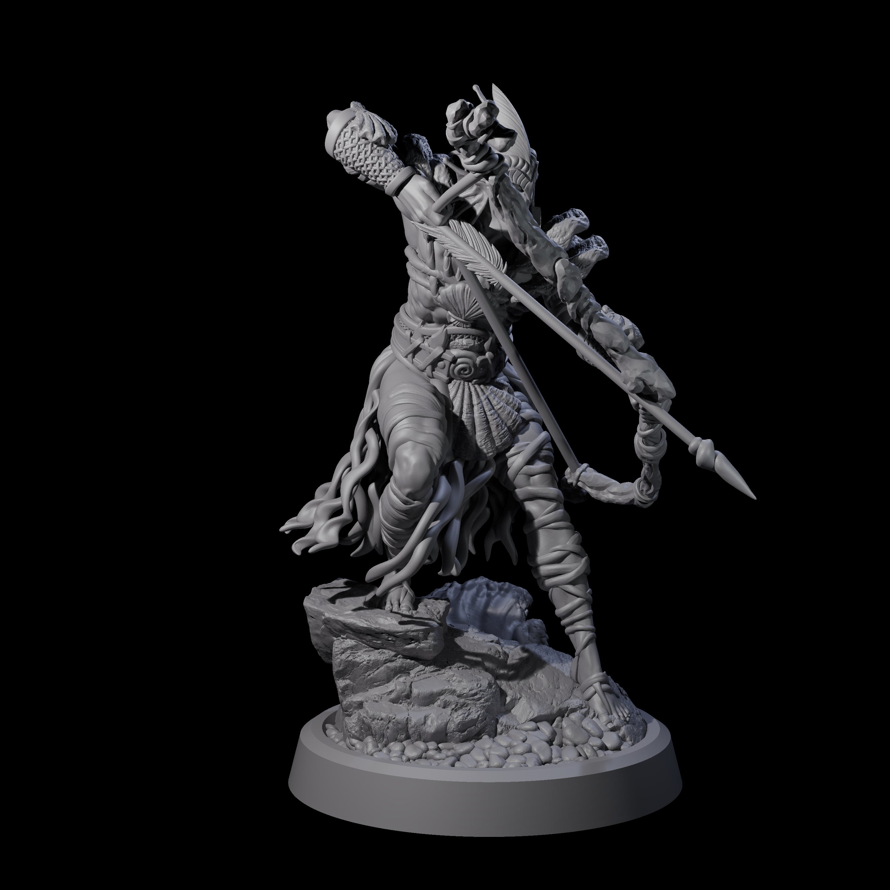 Aiming Sea Archer Miniature for Dungeons and Dragons, Pathfinder or other TTRPGs