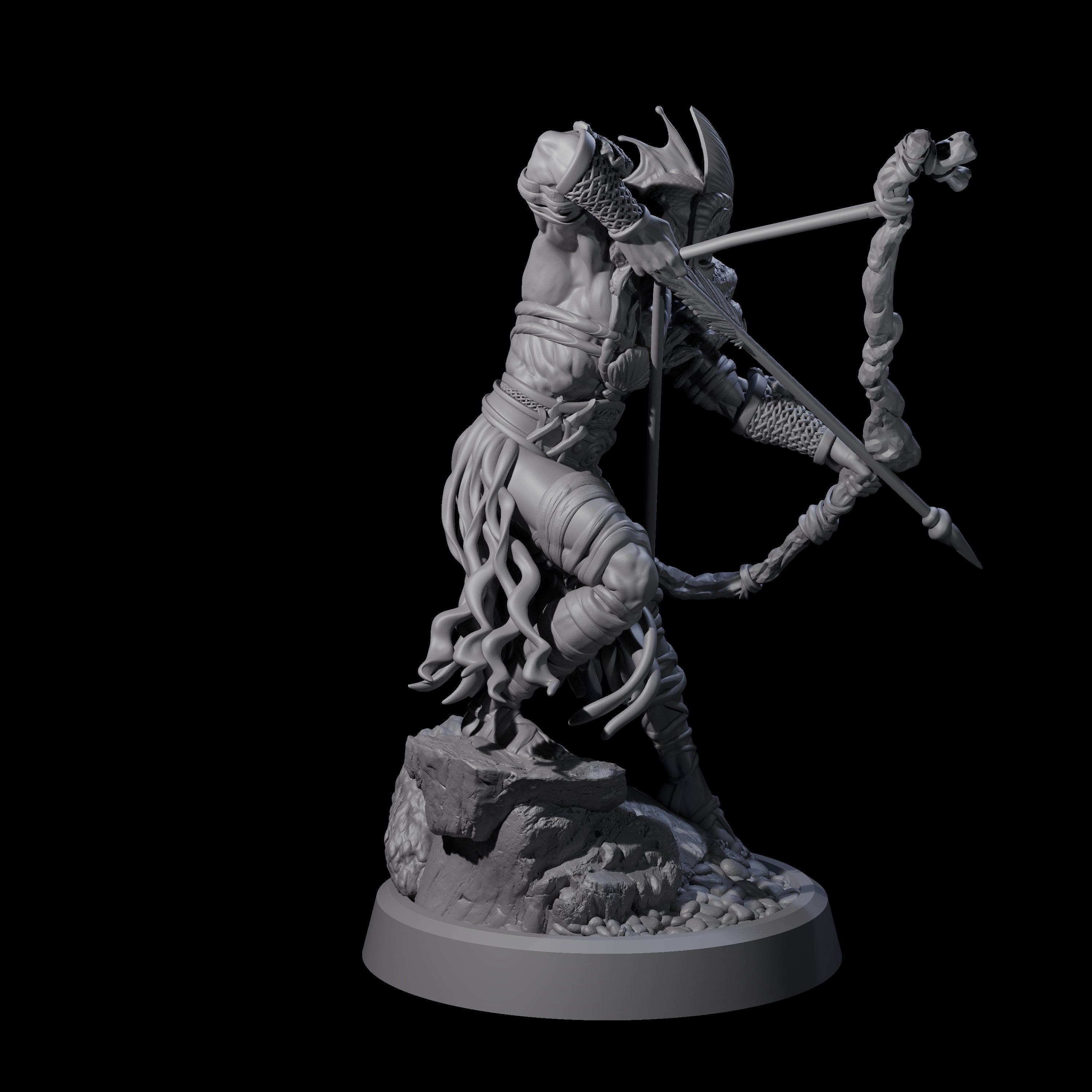 Aiming Sea Archer Miniature for Dungeons and Dragons, Pathfinder or other TTRPGs