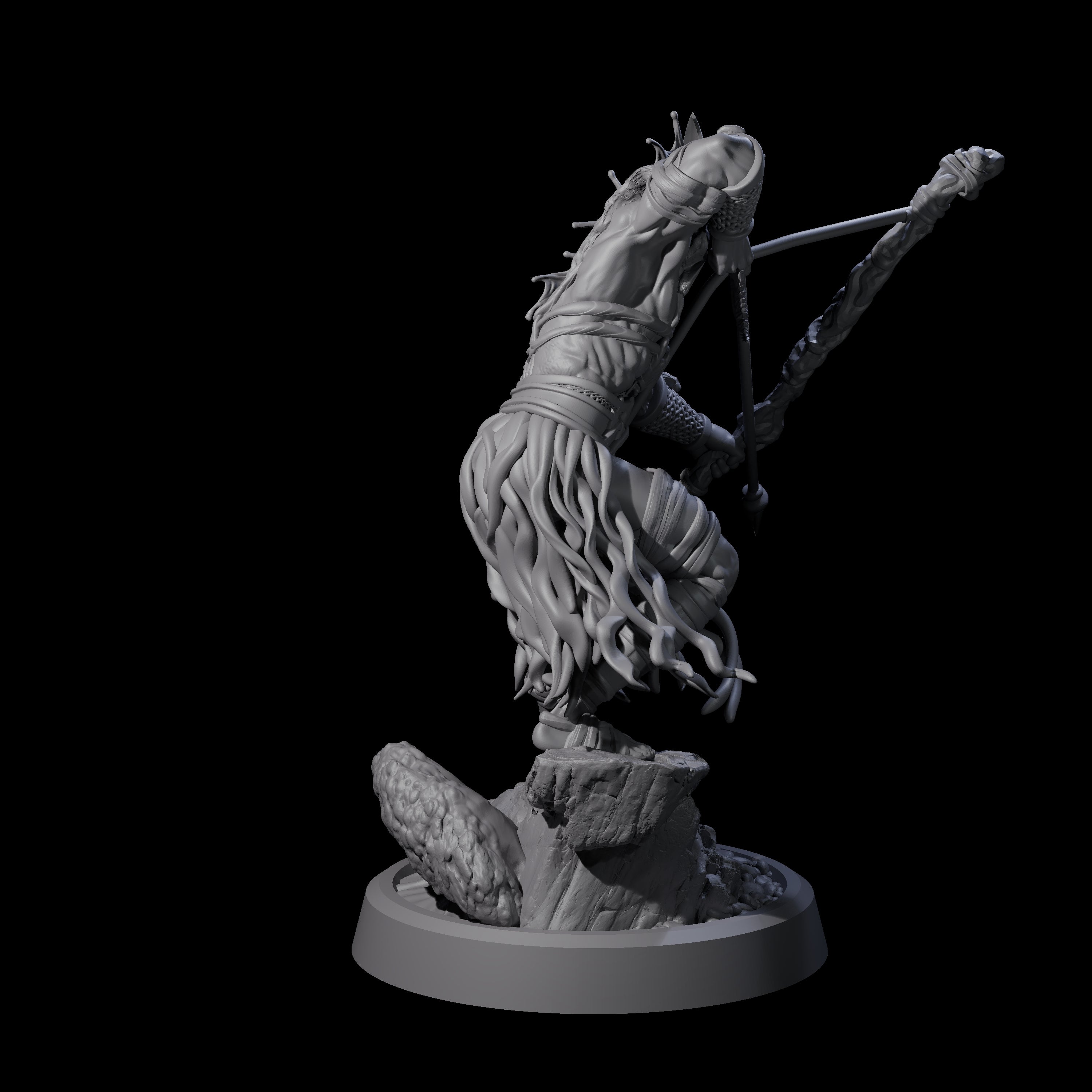 Aiming Sea Archer Miniature for Dungeons and Dragons, Pathfinder or other TTRPGs