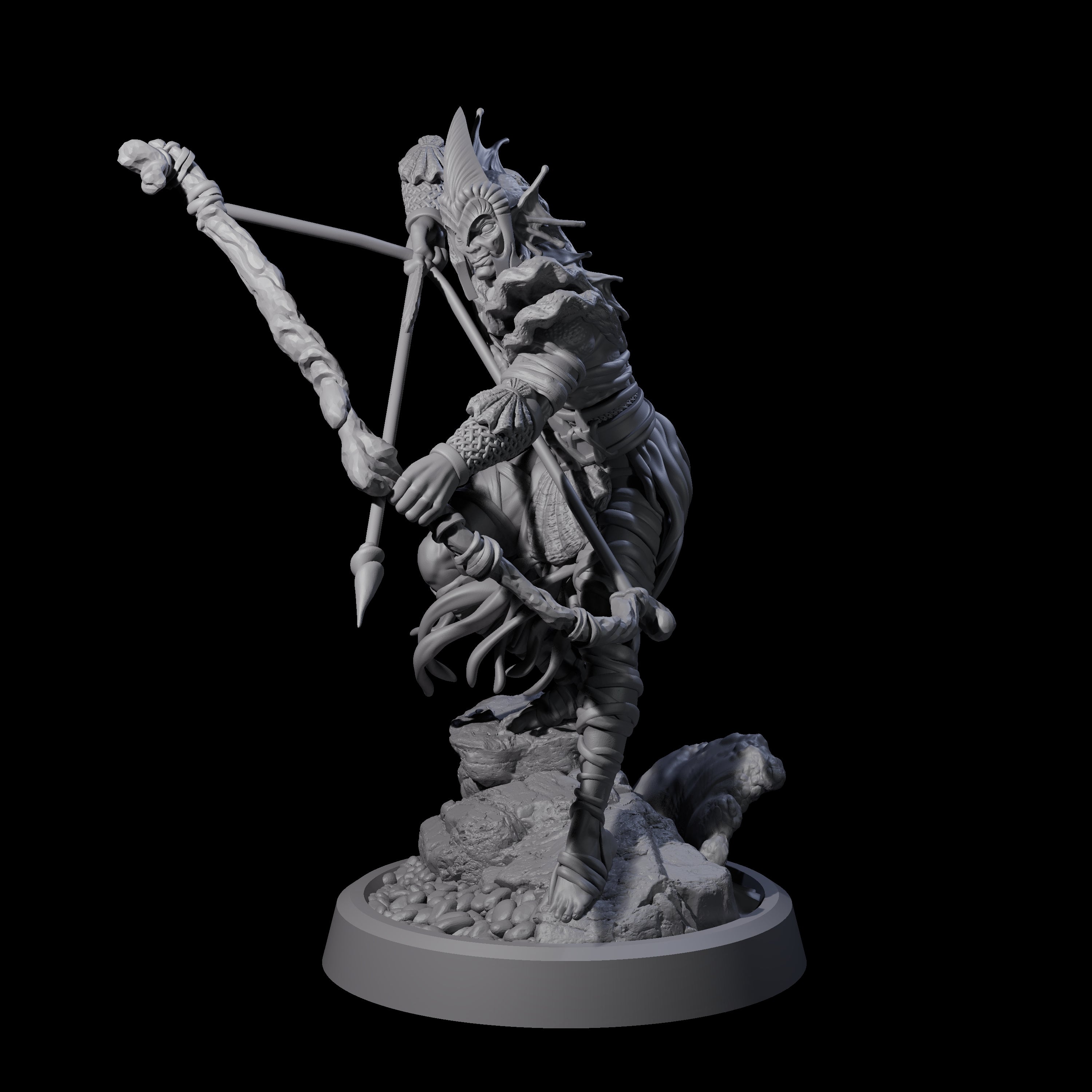 Aiming Sea Archer Miniature for Dungeons and Dragons, Pathfinder or other TTRPGs