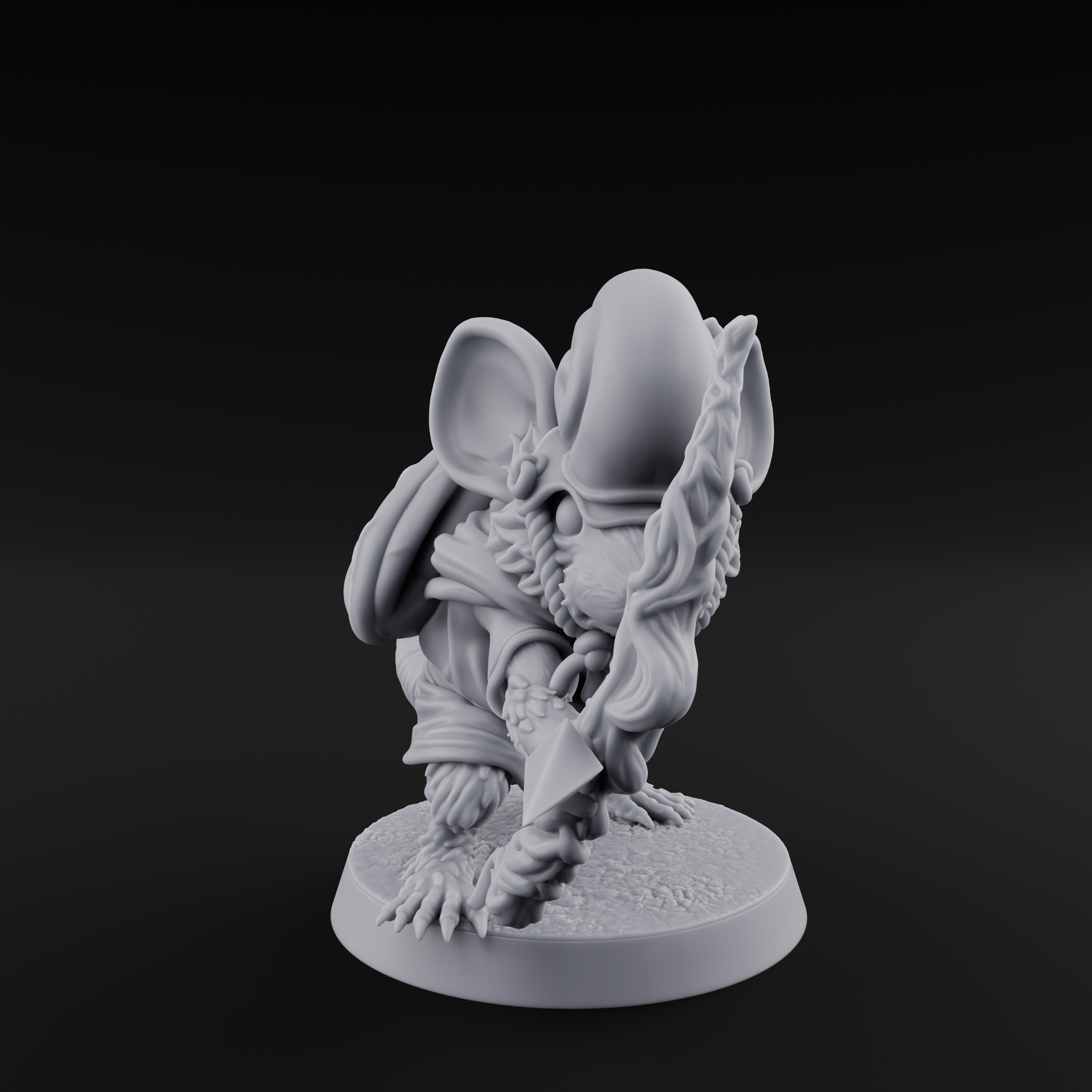 Aimming Mousling Adventurer Miniature for Dungeons and Dragons, Pathfinder or other TTRPGs