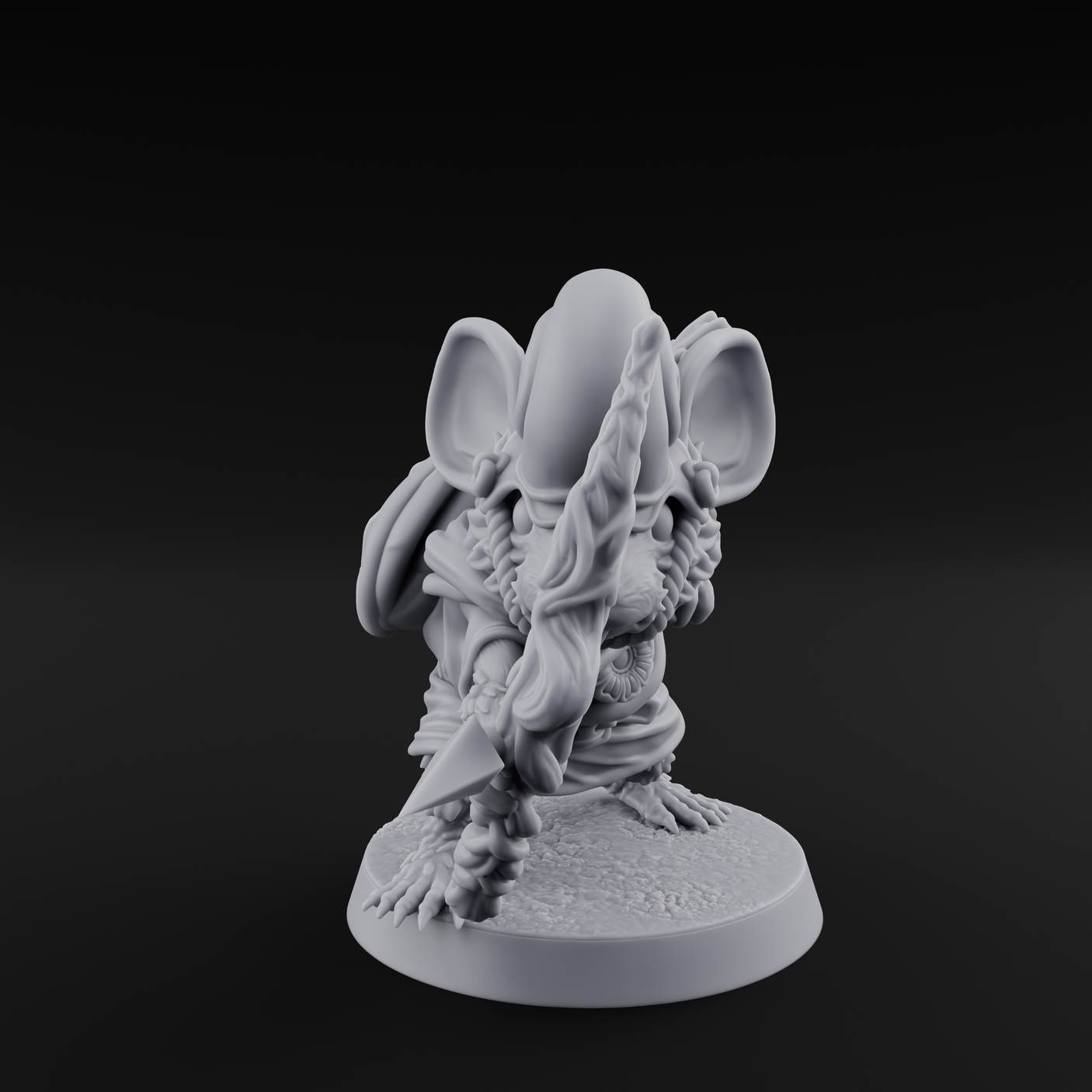 Aimming Mousling Adventurer Miniature for Dungeons and Dragons, Pathfinder or other TTRPGs
