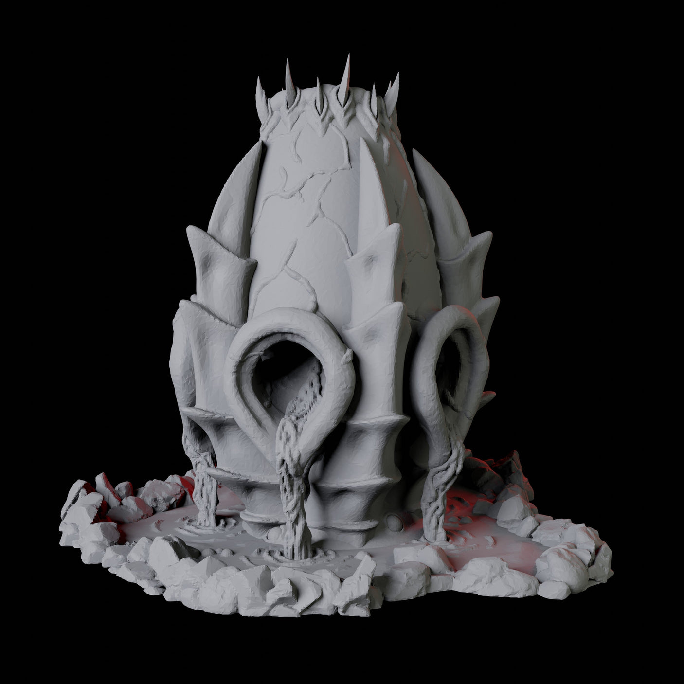 Alien Egg Dice Tower Miniature for Dungeons and Dragons, Pathfinder or other TTRPGs