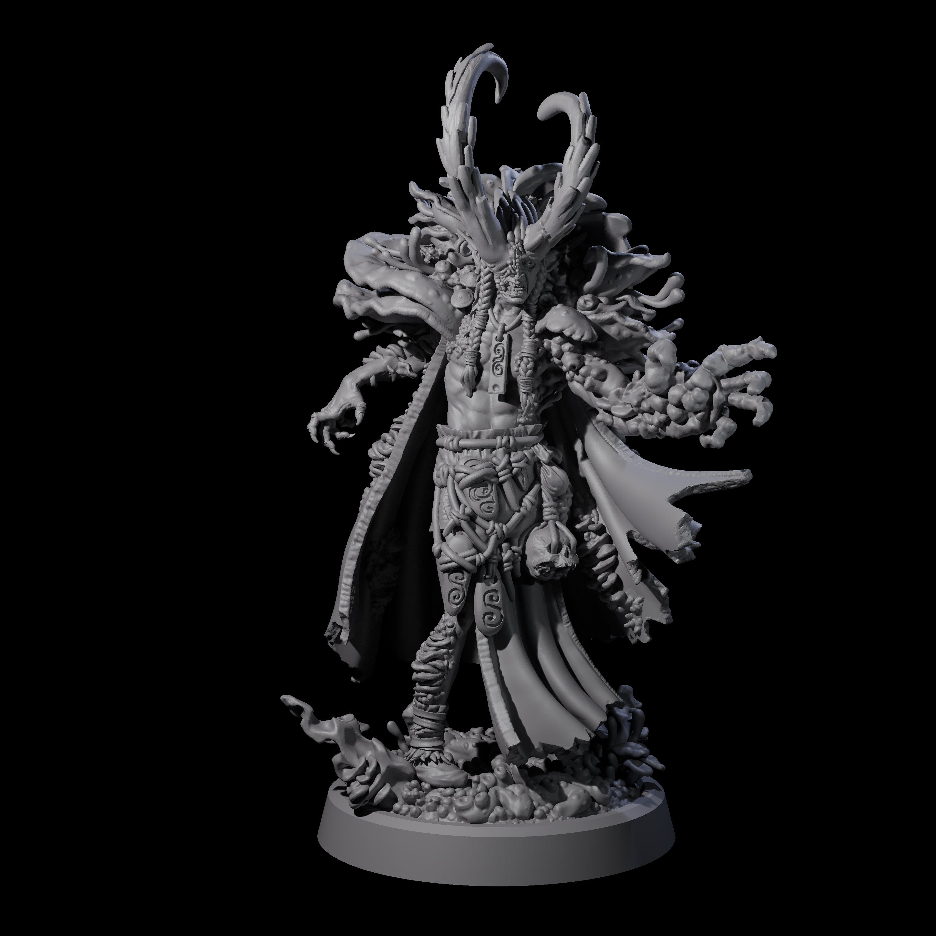 All Seeing Spore Priest Miniature for Dungeons and Dragons, Pathfinder or other TTRPGs