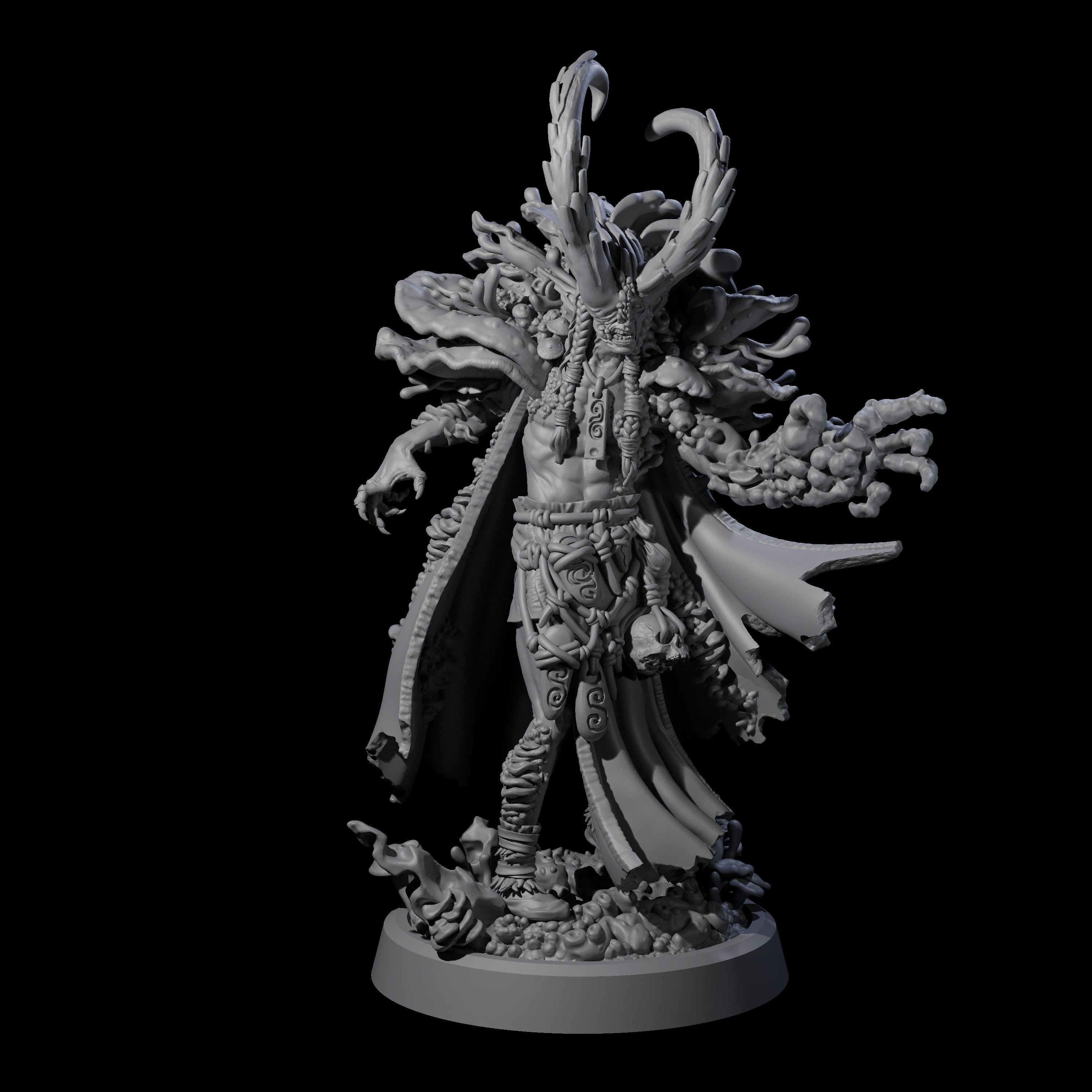 All Seeing Spore Priest Miniature for Dungeons and Dragons, Pathfinder or other TTRPGs