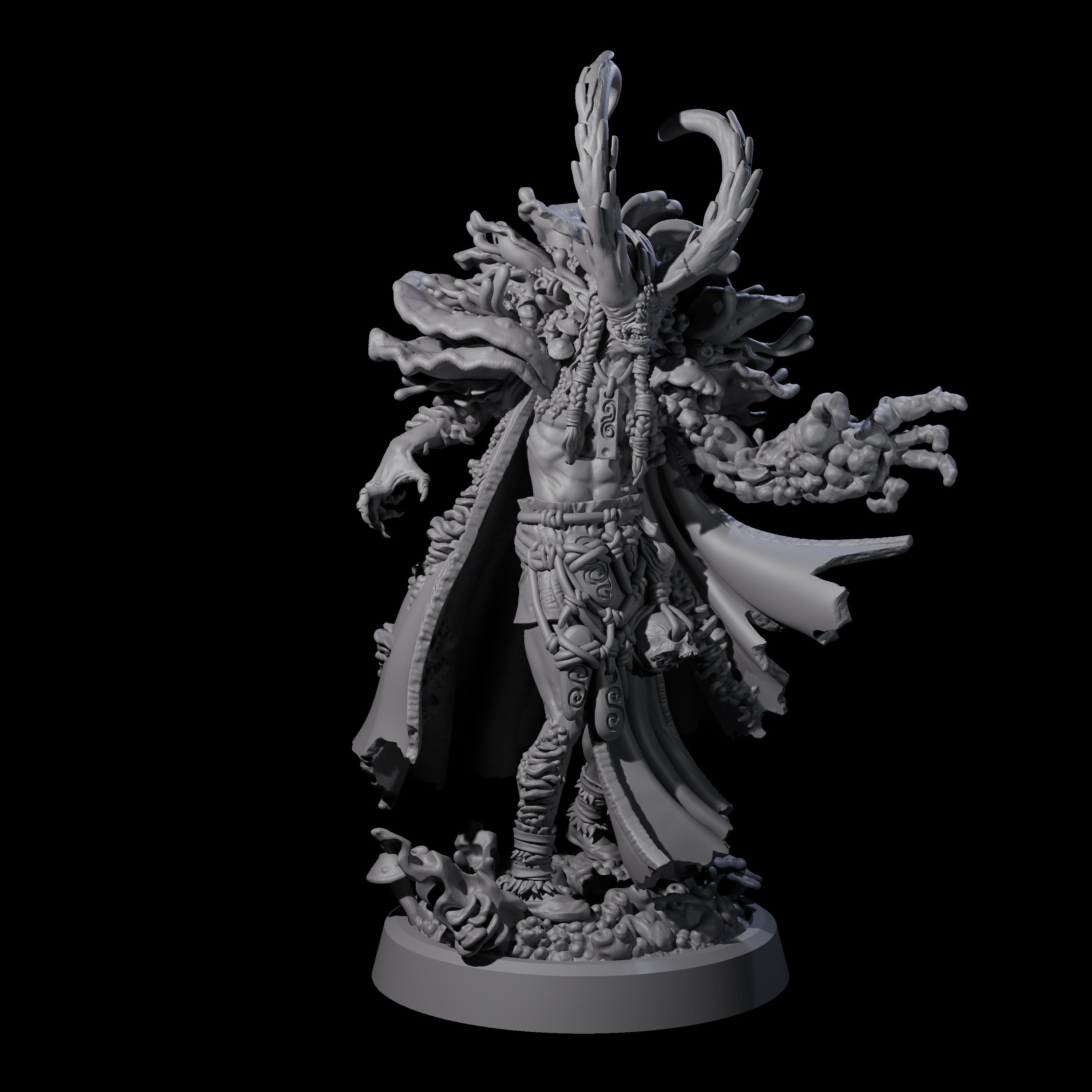 All Seeing Spore Priest Miniature for Dungeons and Dragons, Pathfinder or other TTRPGs