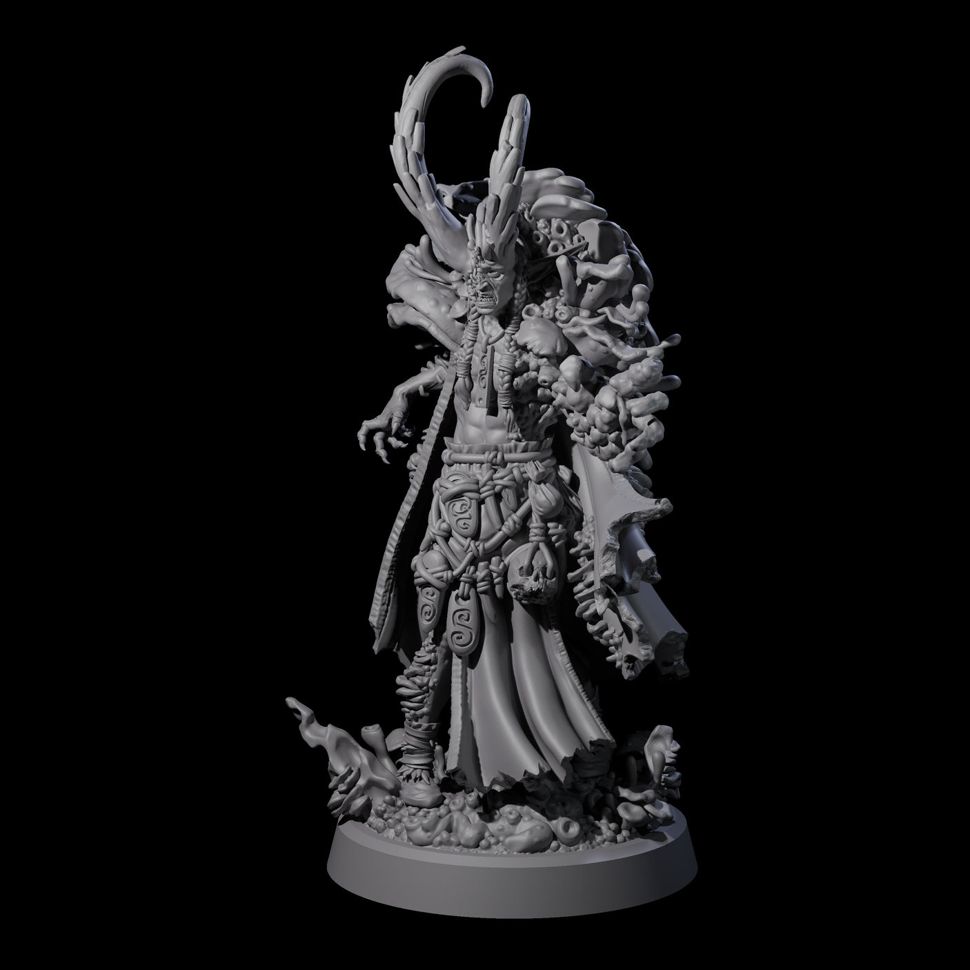 All Seeing Spore Priest Miniature for Dungeons and Dragons, Pathfinder or other TTRPGs