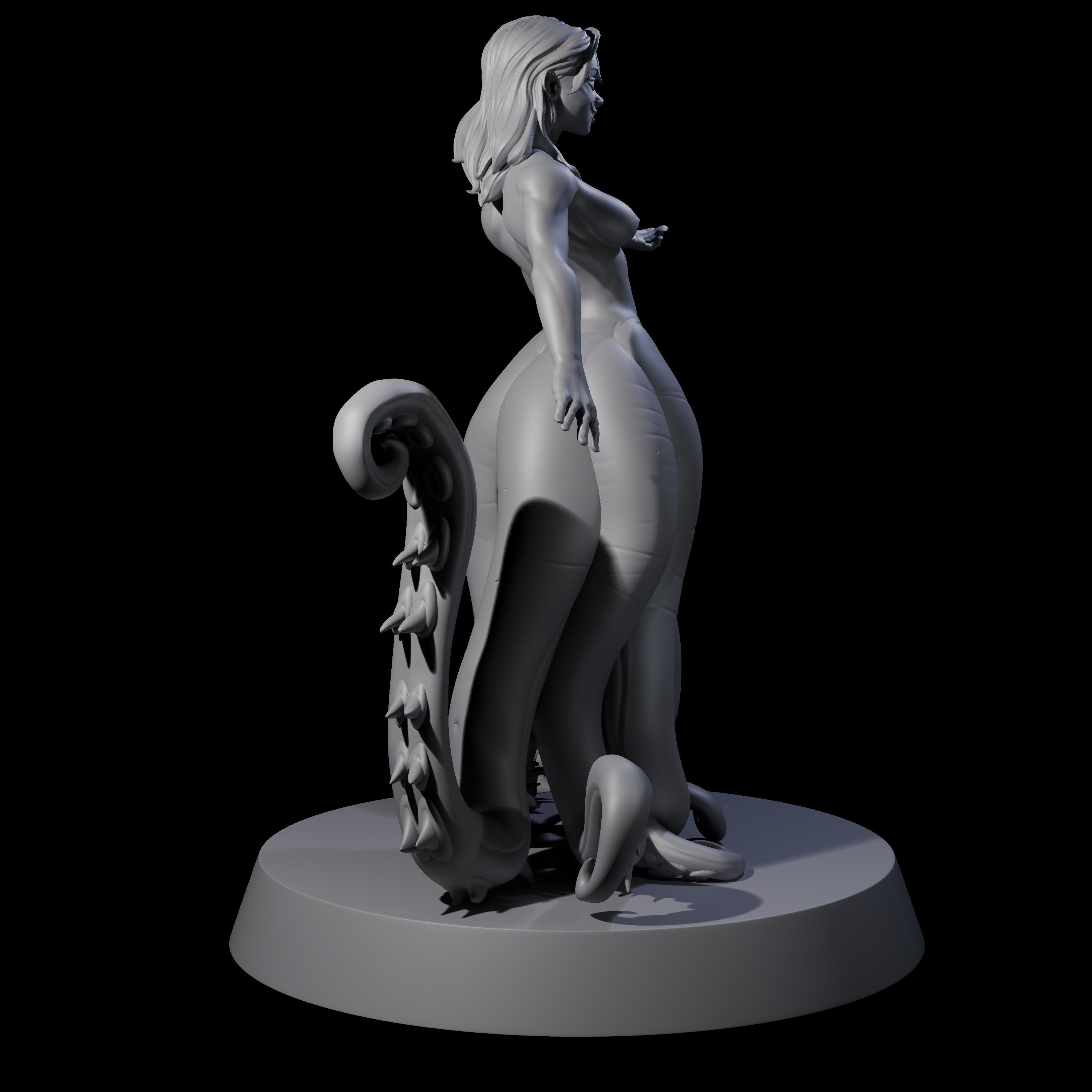 Alluring Tentacled Siren Miniature for Dungeons and Dragons, Pathfinder or other TTRPGs