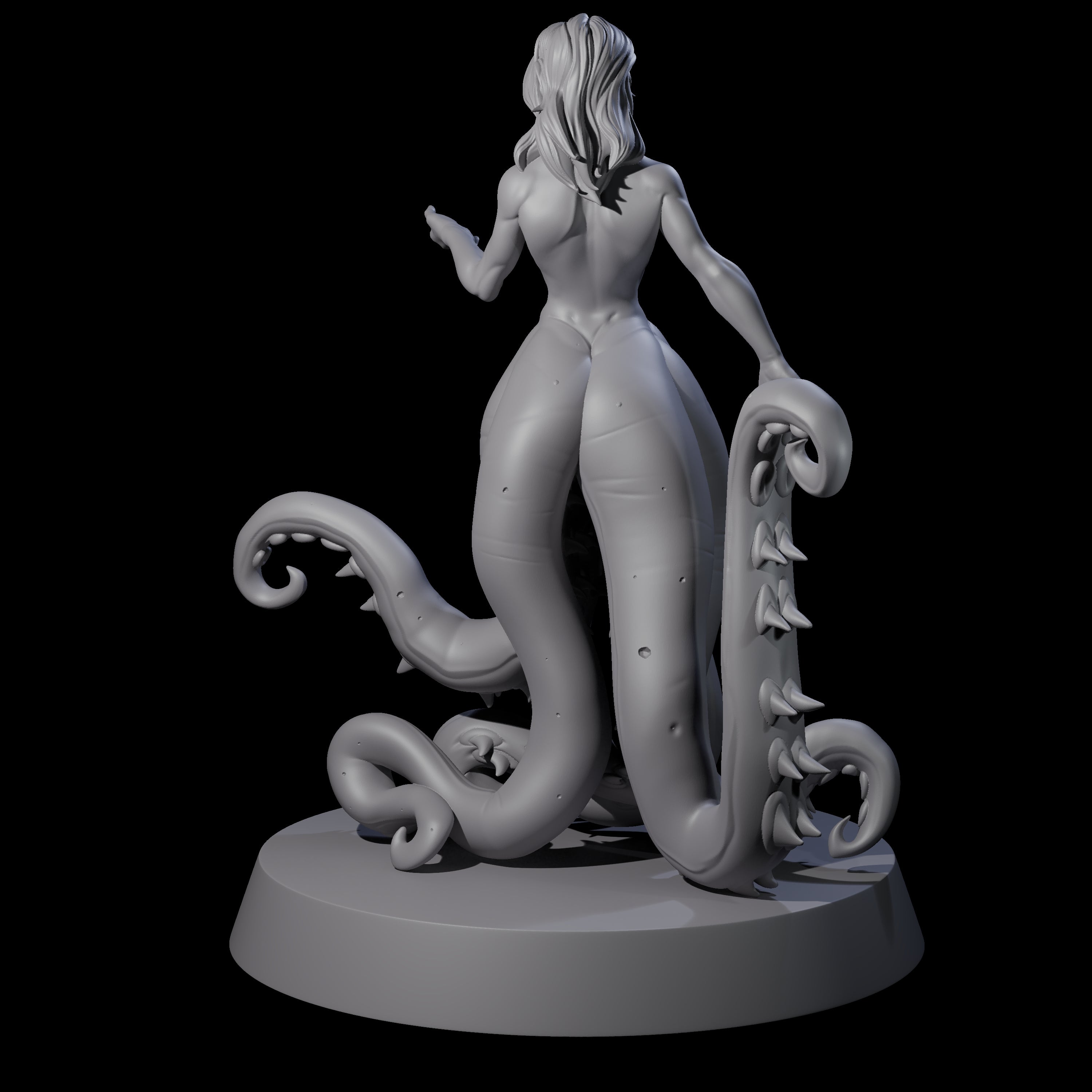 Alluring Tentacled Siren Miniature for Dungeons and Dragons, Pathfinder or other TTRPGs