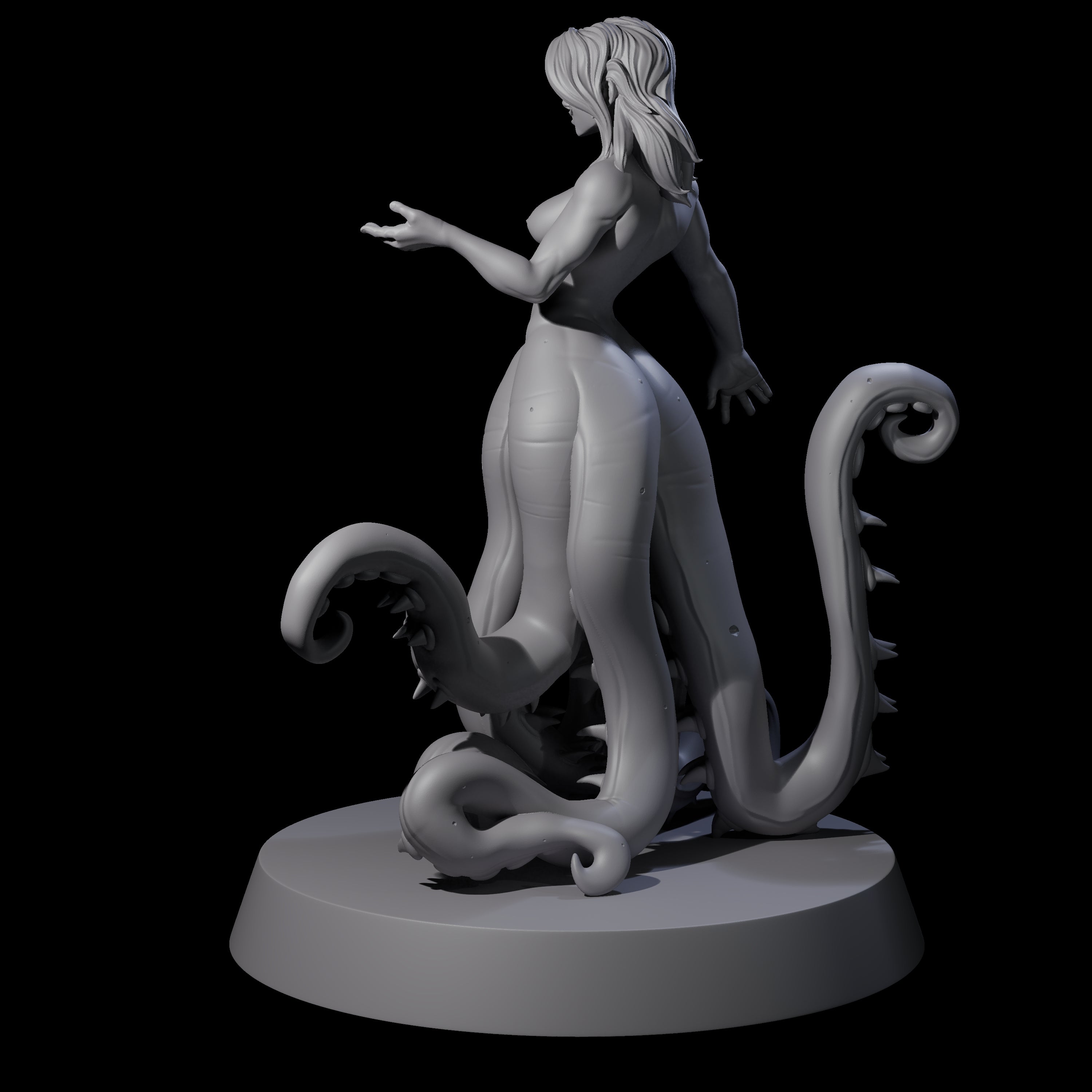 Alluring Tentacled Siren Miniature for Dungeons and Dragons, Pathfinder or other TTRPGs