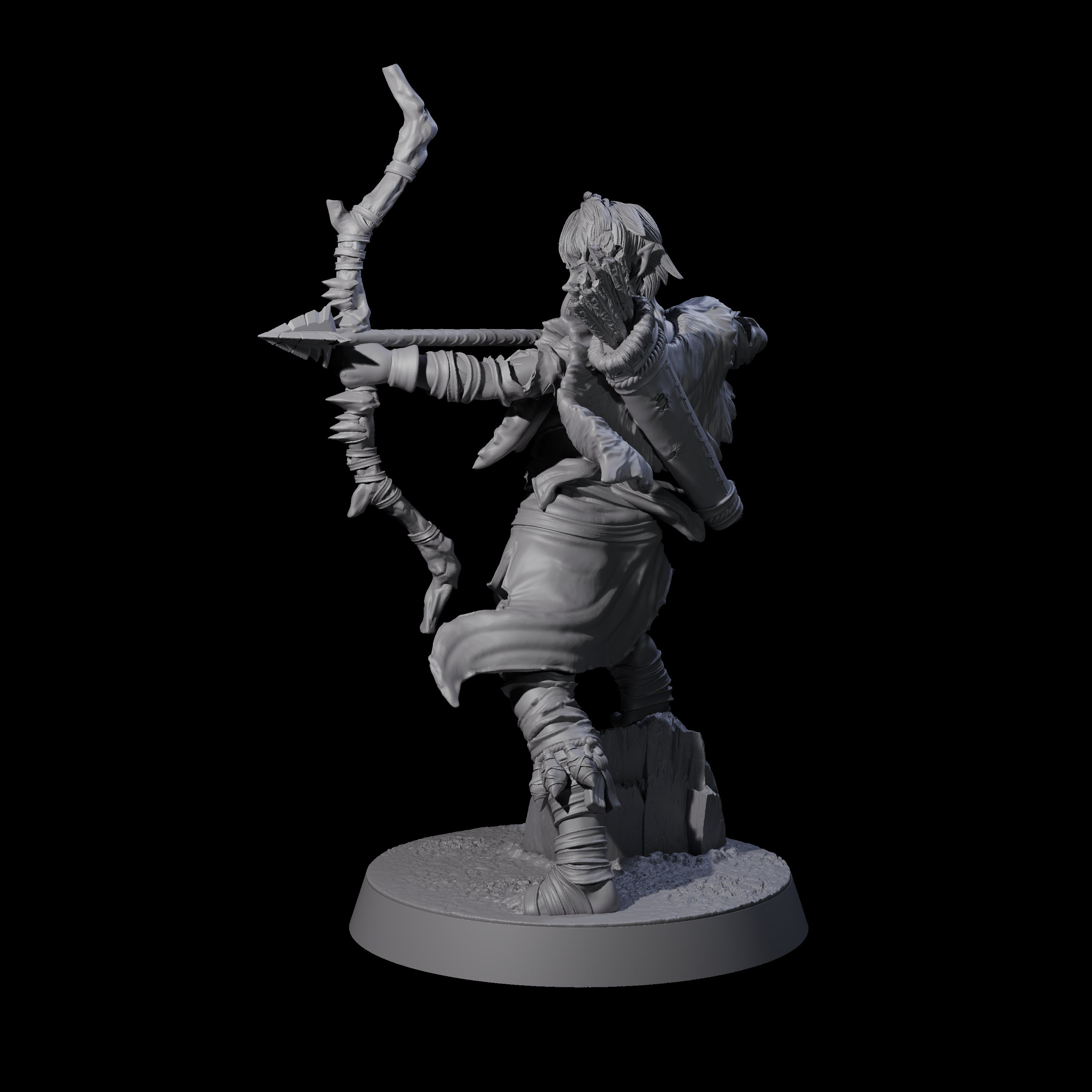 Ambushing Elf Rogue D Miniature for Dungeons and Dragons, Pathfinder or other TTRPGs