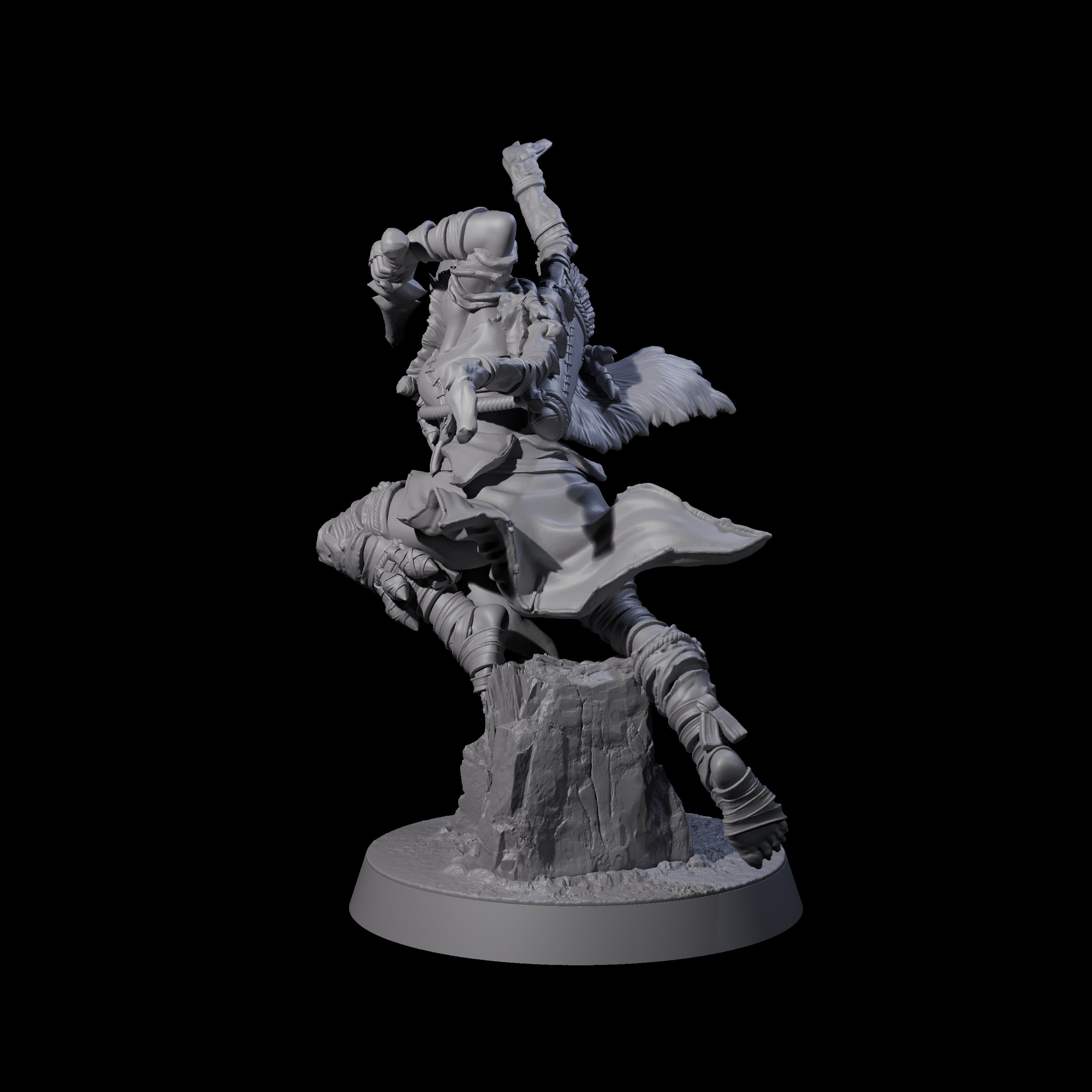 Ambushing Elf Rogue E Miniature for Dungeons and Dragons, Pathfinder or other TTRPGs
