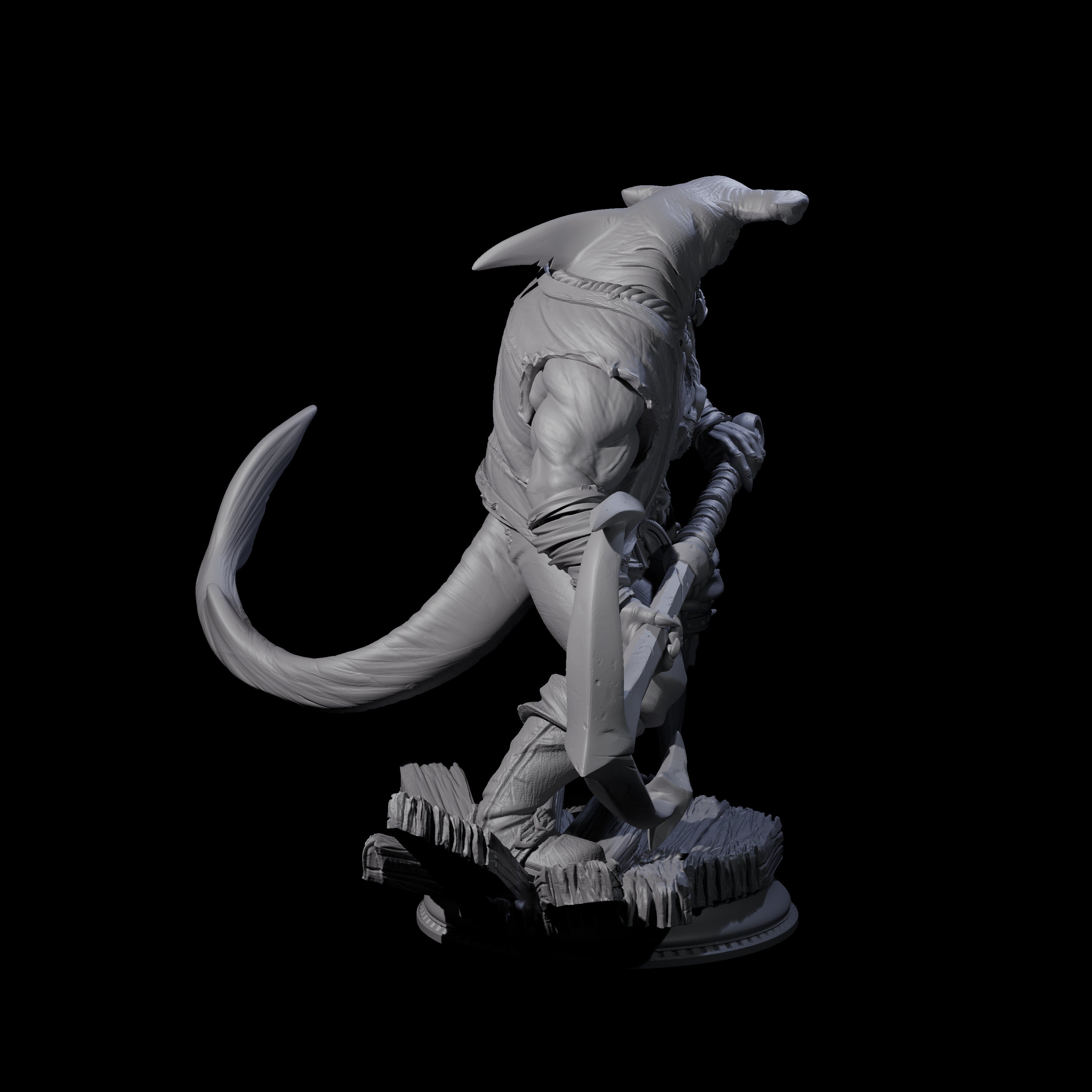 Anchor Swinging Pirate Crew Miniature for Dungeons and Dragons, Pathfinder or other TTRPGs