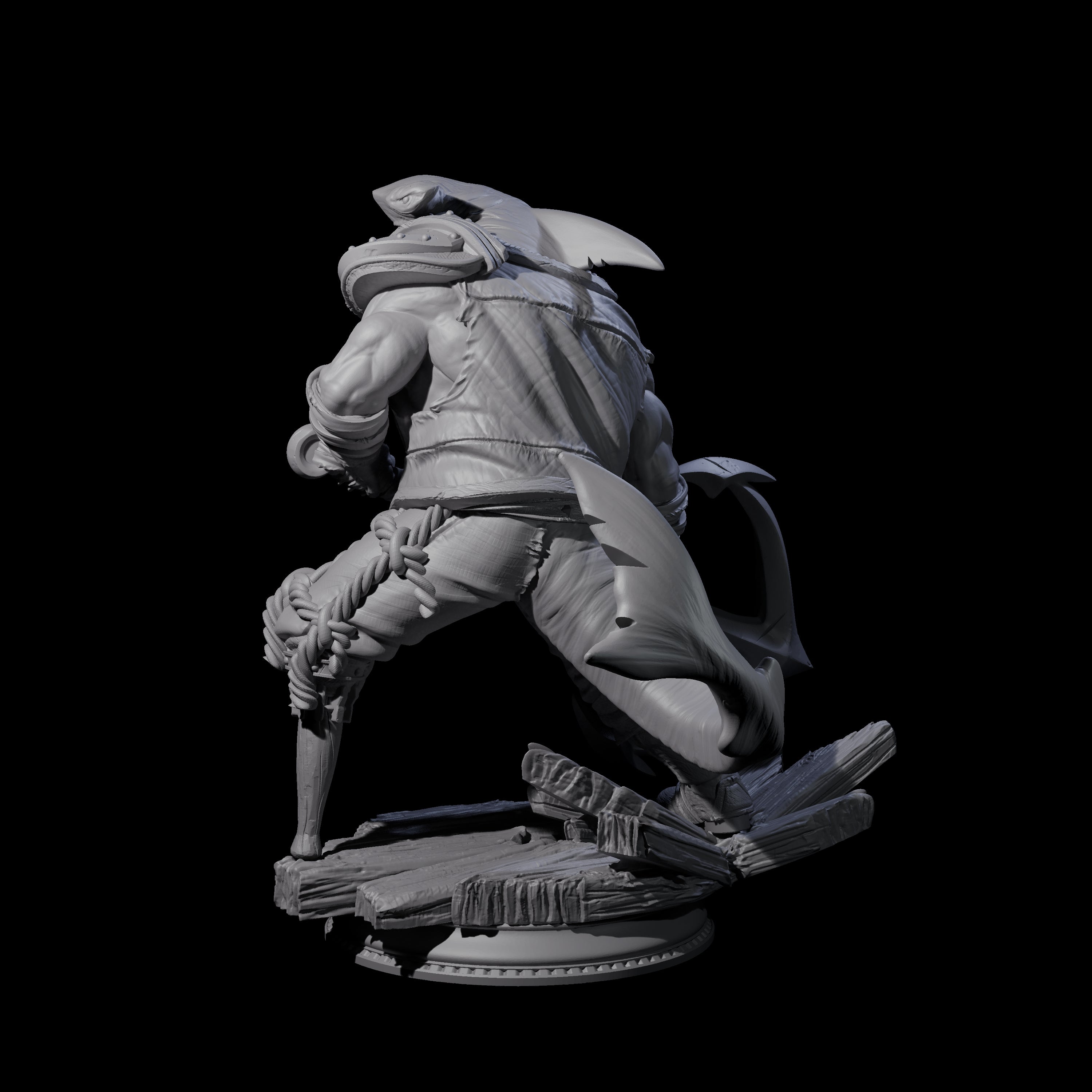 Anchor Swinging Pirate Crew Miniature for Dungeons and Dragons, Pathfinder or other TTRPGs