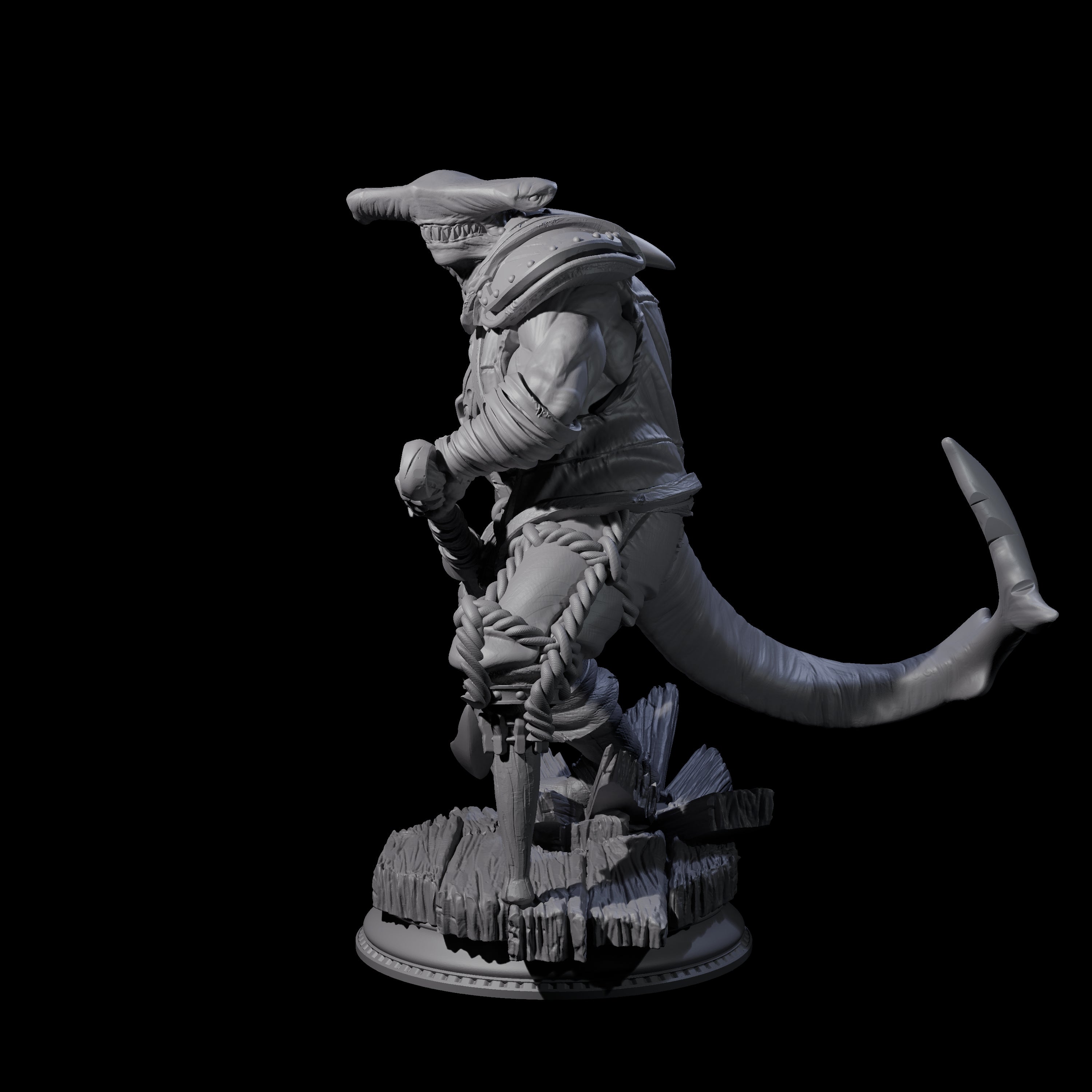 Anchor Swinging Pirate Crew Miniature for Dungeons and Dragons, Pathfinder or other TTRPGs