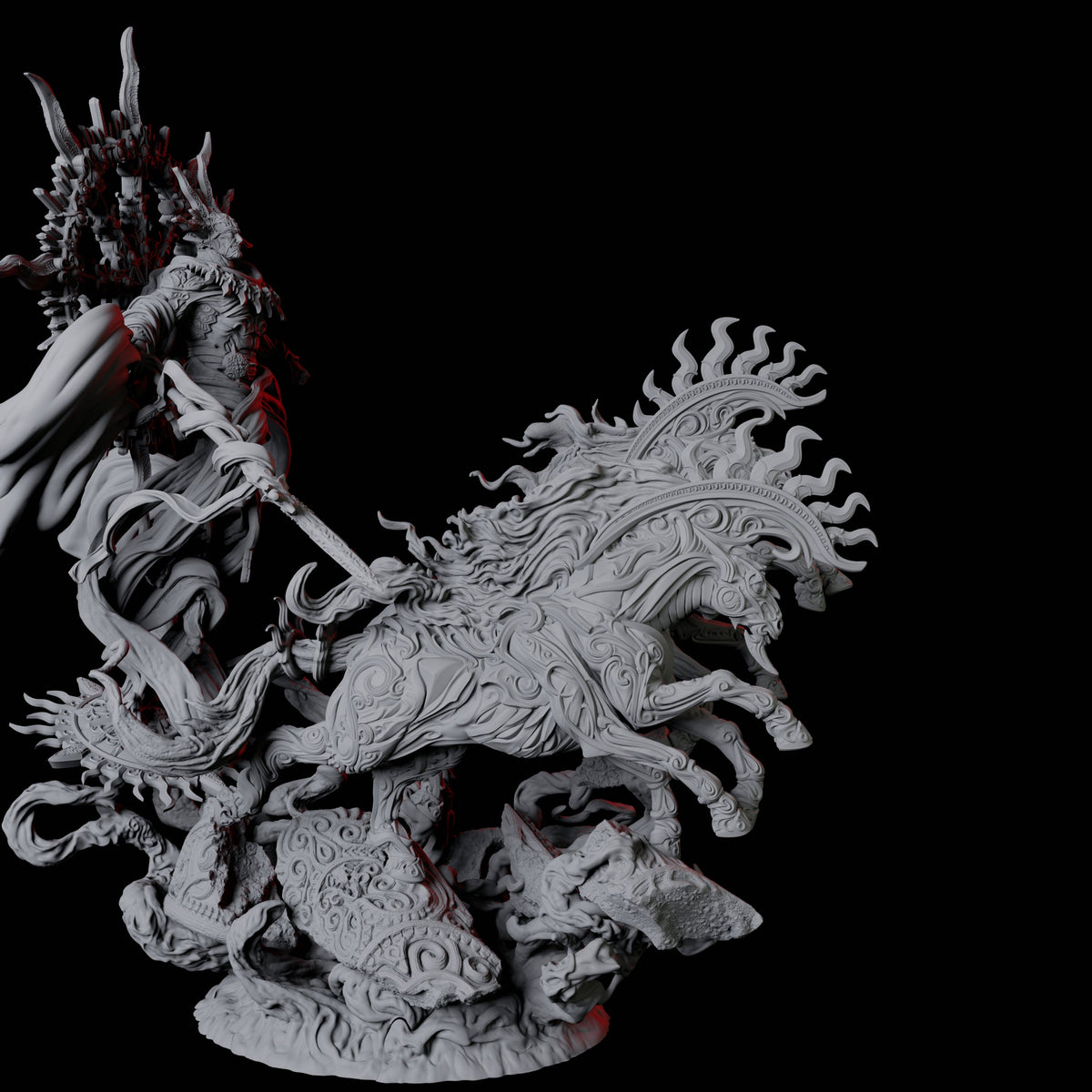 Ancient Celestial Solar Miniature for Dungeons and Dragons, Pathfinder or other TTRPGs