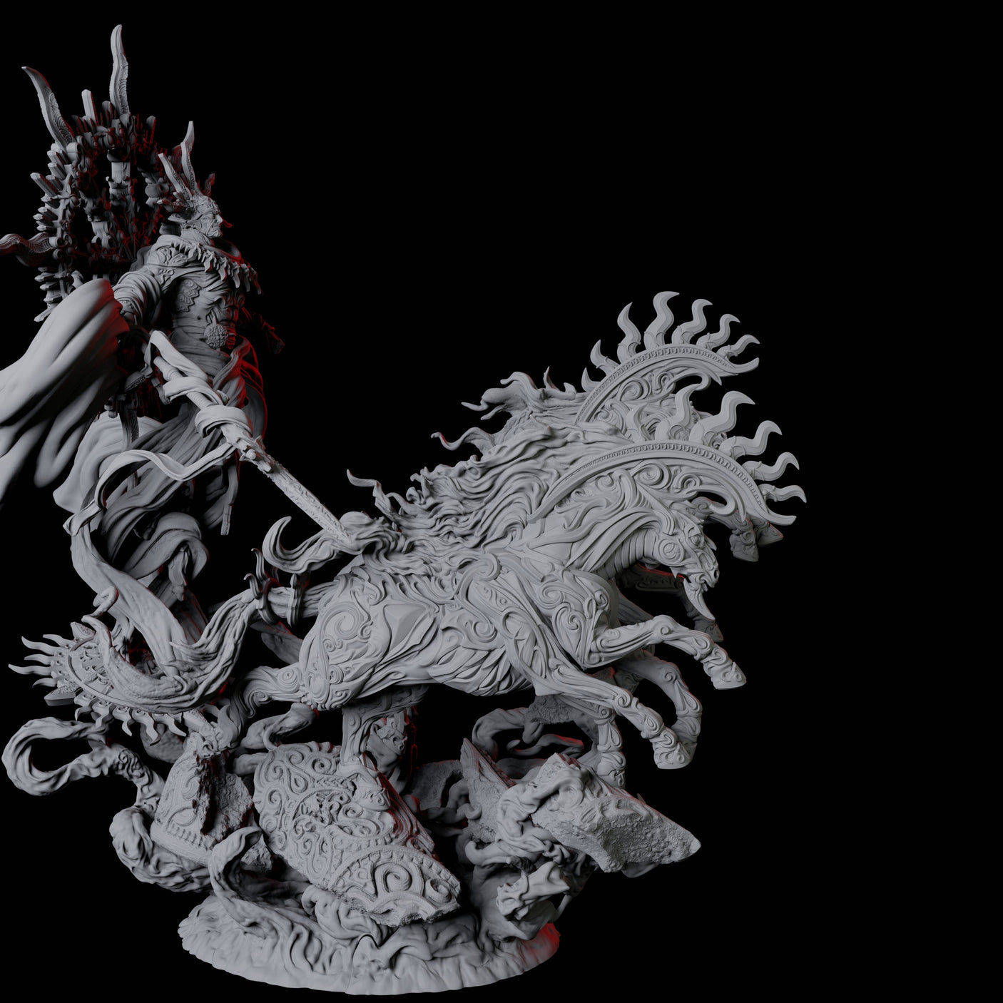 Ancient Celestial Solar Miniature for Dungeons and Dragons, Pathfinder or other TTRPGs