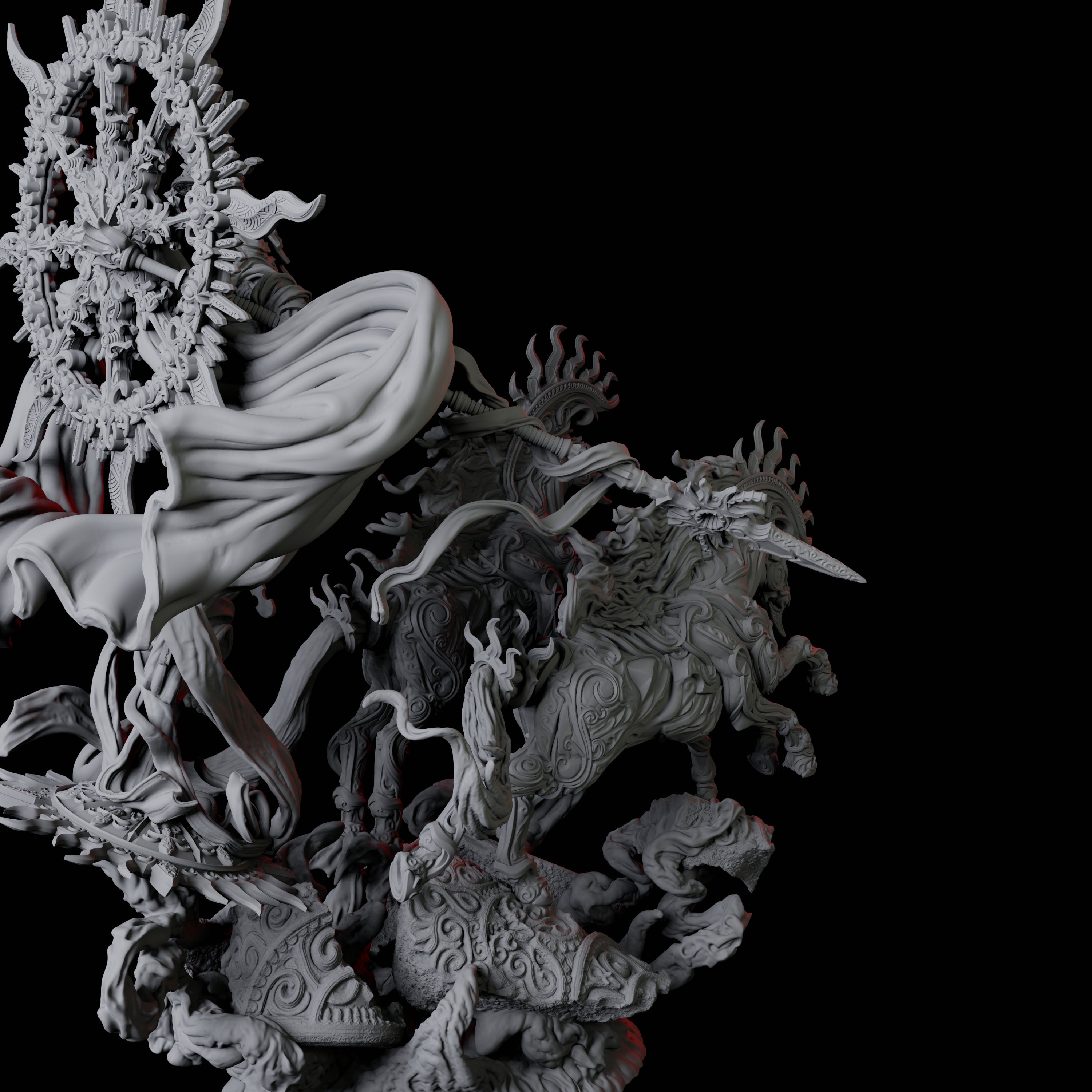 Ancient Celestial Solar Miniature for Dungeons and Dragons, Pathfinder or other TTRPGs