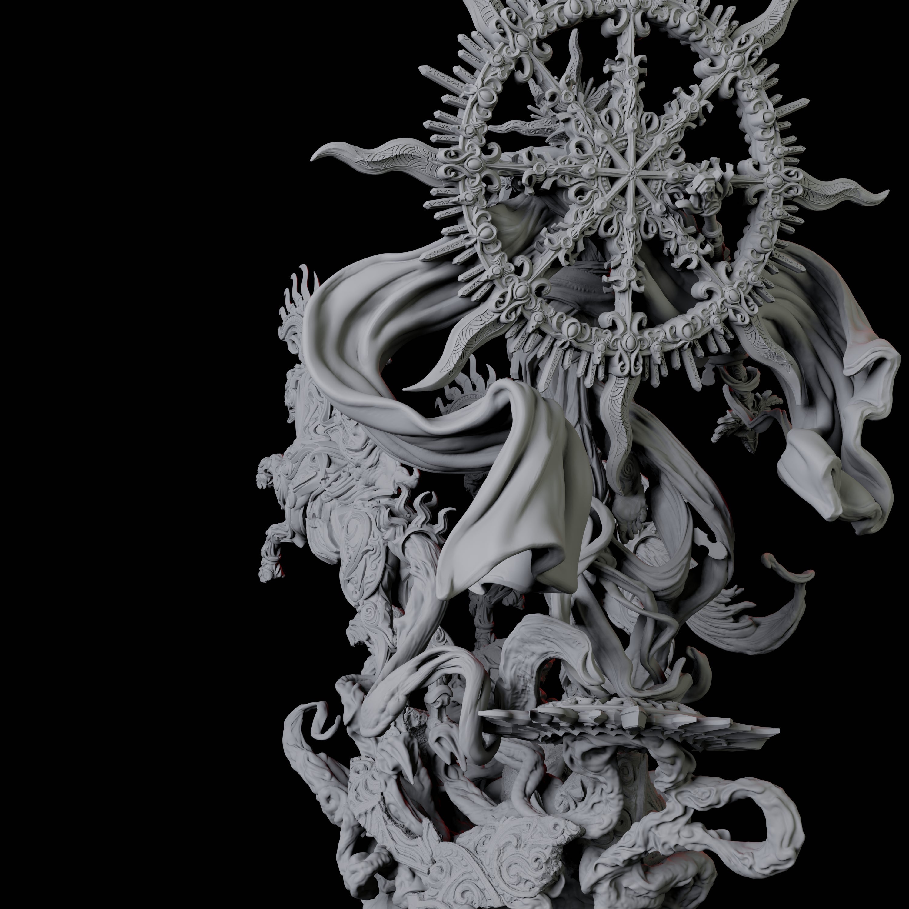 Ancient Celestial Solar Miniature for Dungeons and Dragons, Pathfinder or other TTRPGs