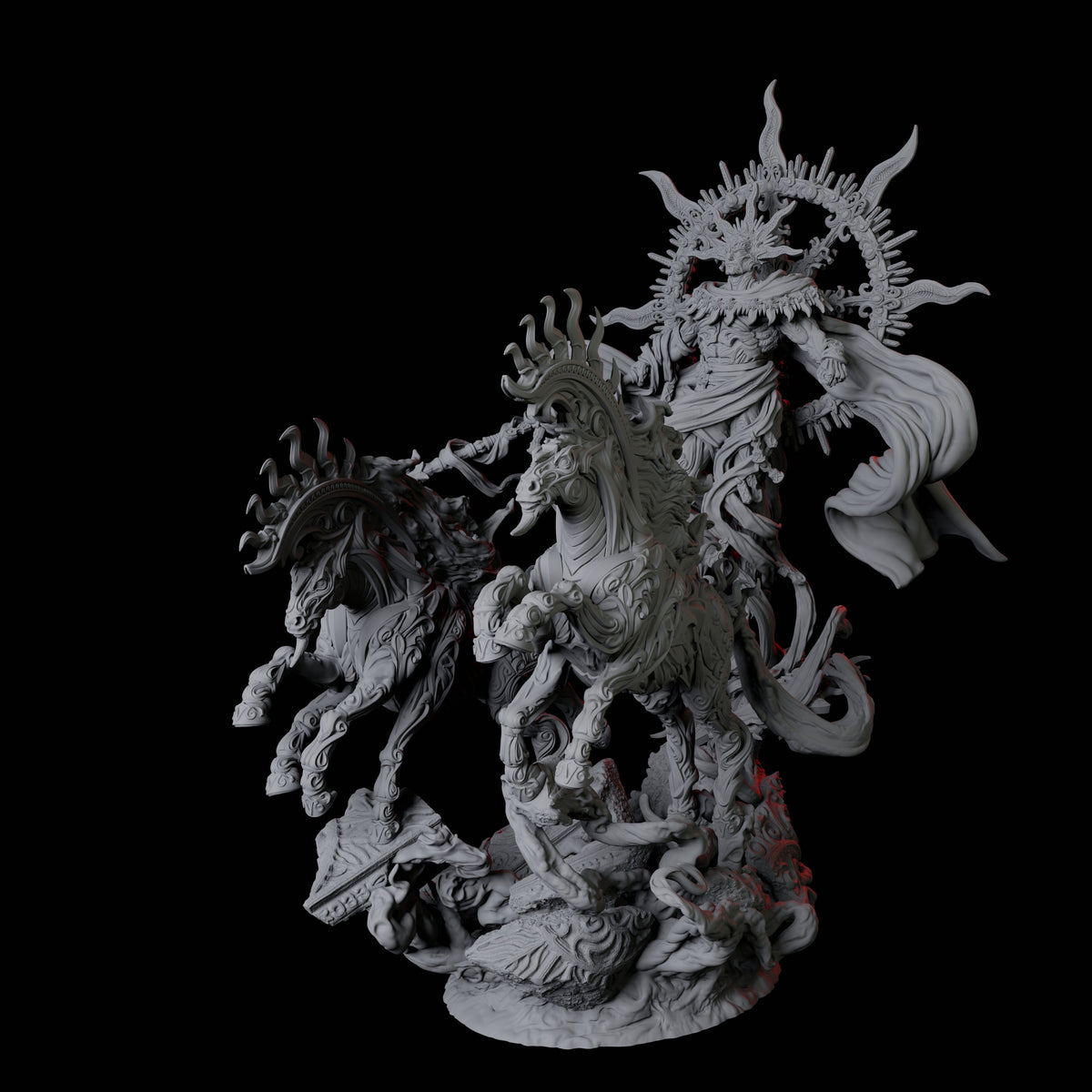 Ancient Celestial Solar Miniature for Dungeons and Dragons, Pathfinder or other TTRPGs
