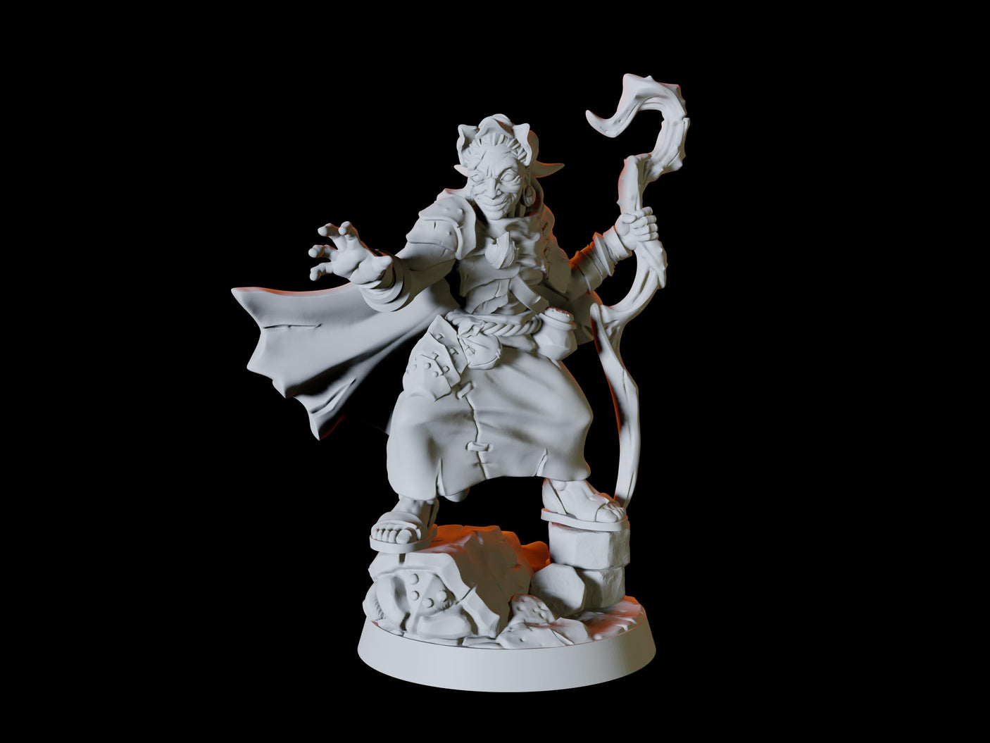 Ancient Crone or Hag Miniature for Dungeons and Dragons, Pathfinder or other TTRPGs