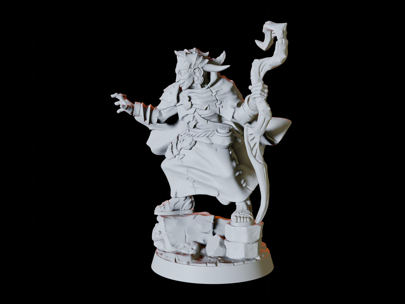 Ancient Crone or Hag Miniature for Dungeons and Dragons, Pathfinder or other TTRPGs