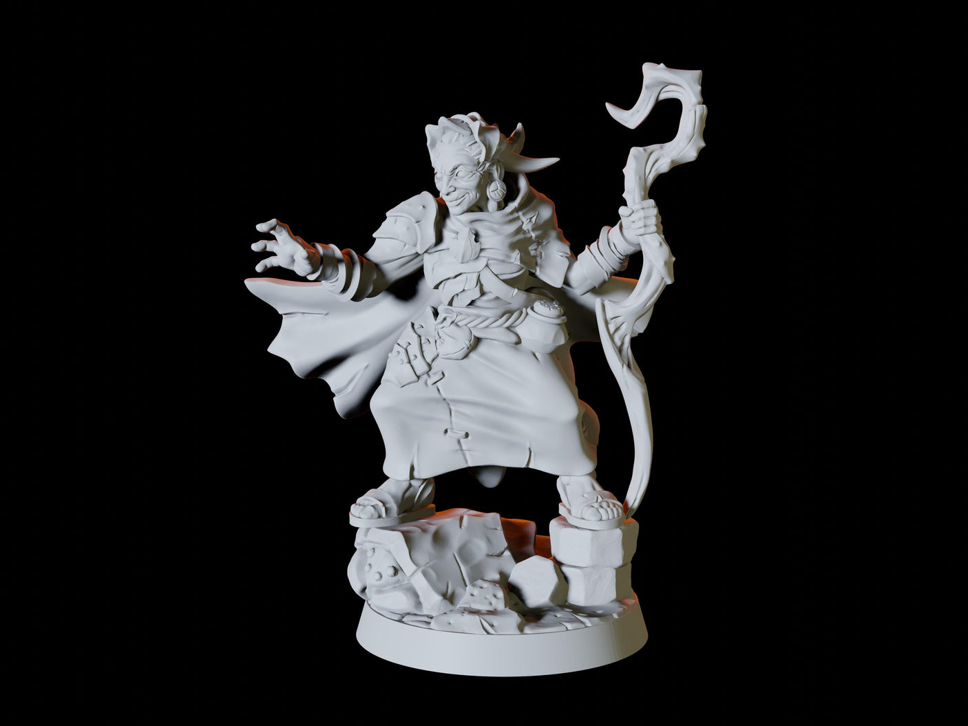 Ancient Crone or Hag Miniature for Dungeons and Dragons, Pathfinder or other TTRPGs