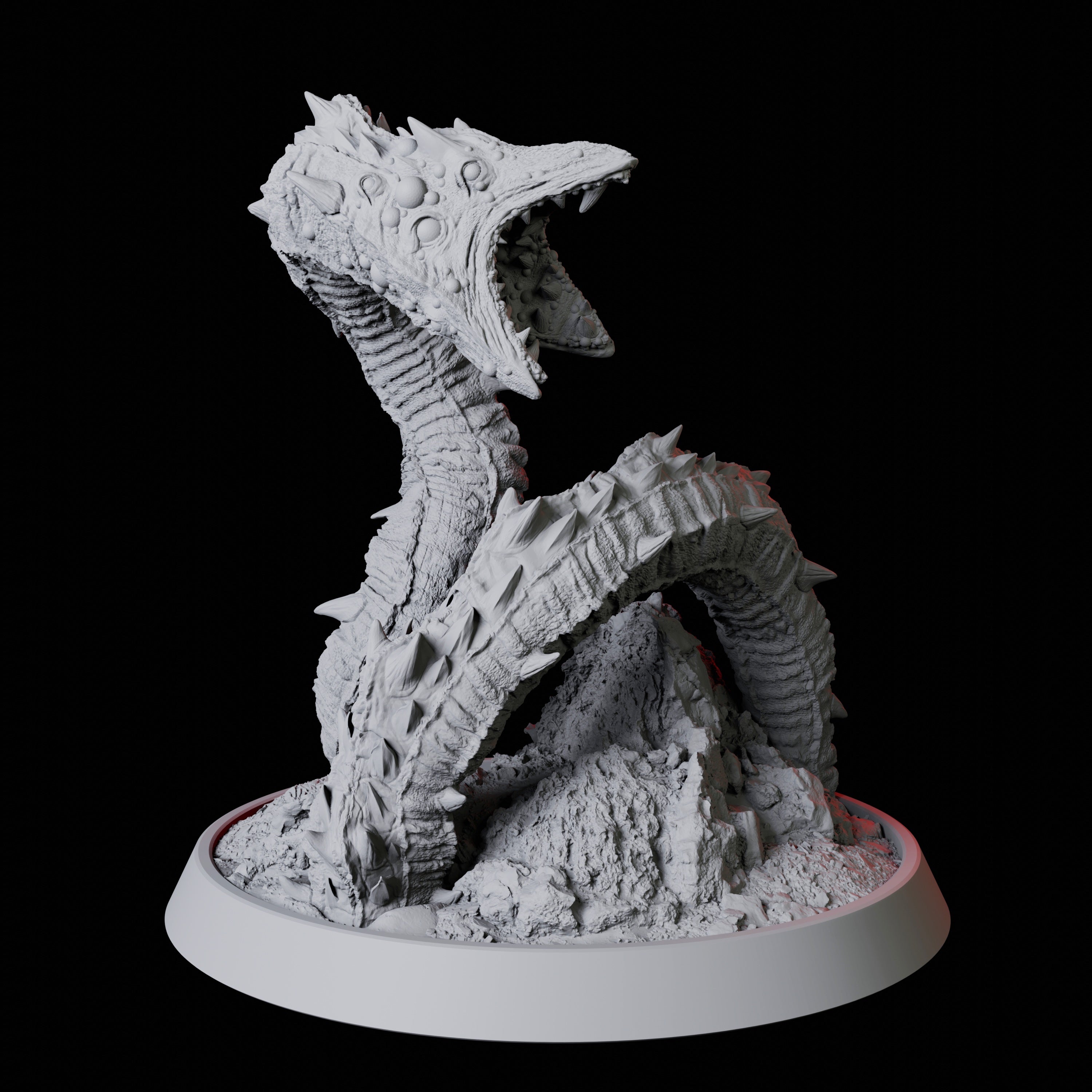 Ancient Frost Worm Miniature for Dungeons and Dragons