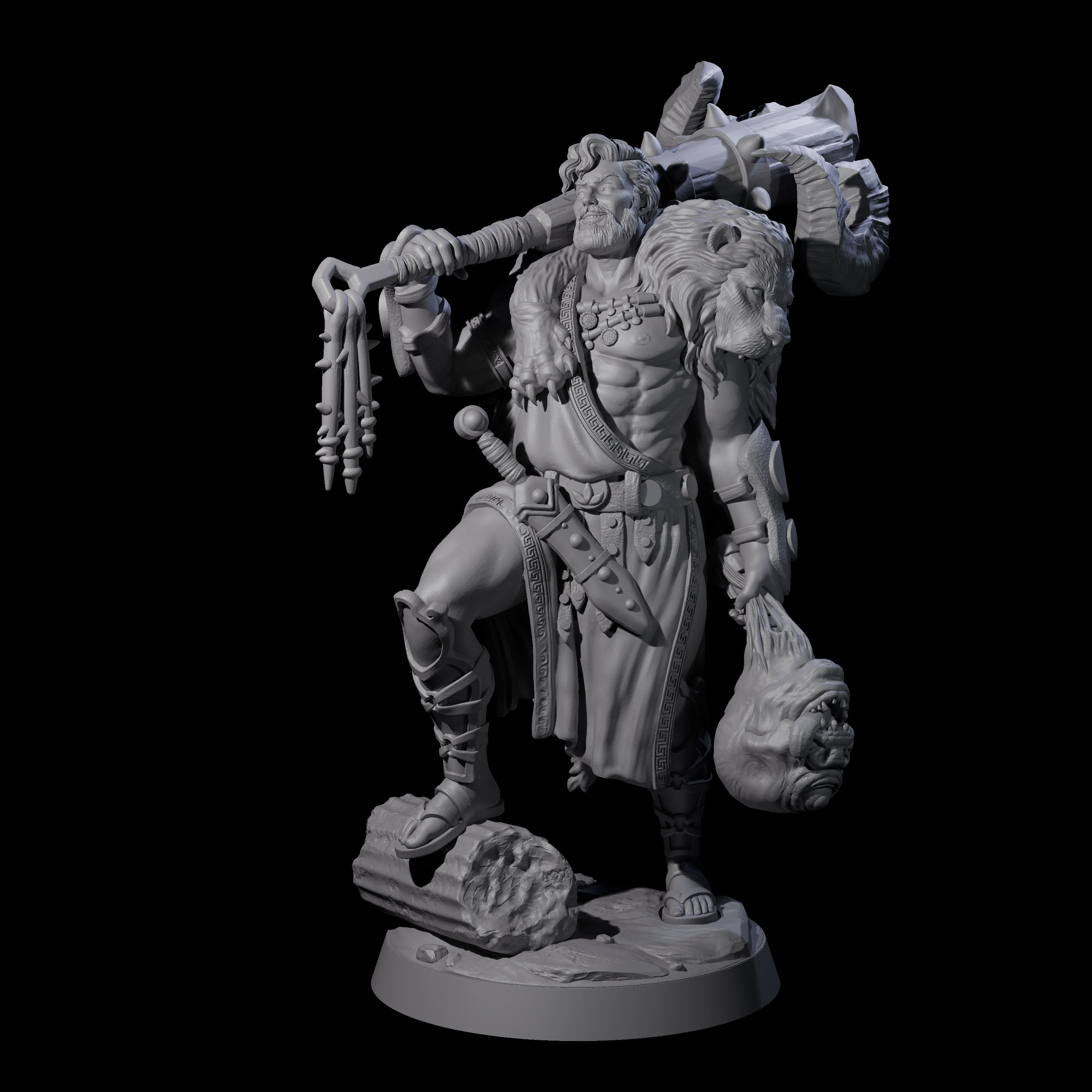 Ancient Greek Hero Cyclops Slayer Miniature for Dungeons and Dragons, Pathfinder or other TTRPGs