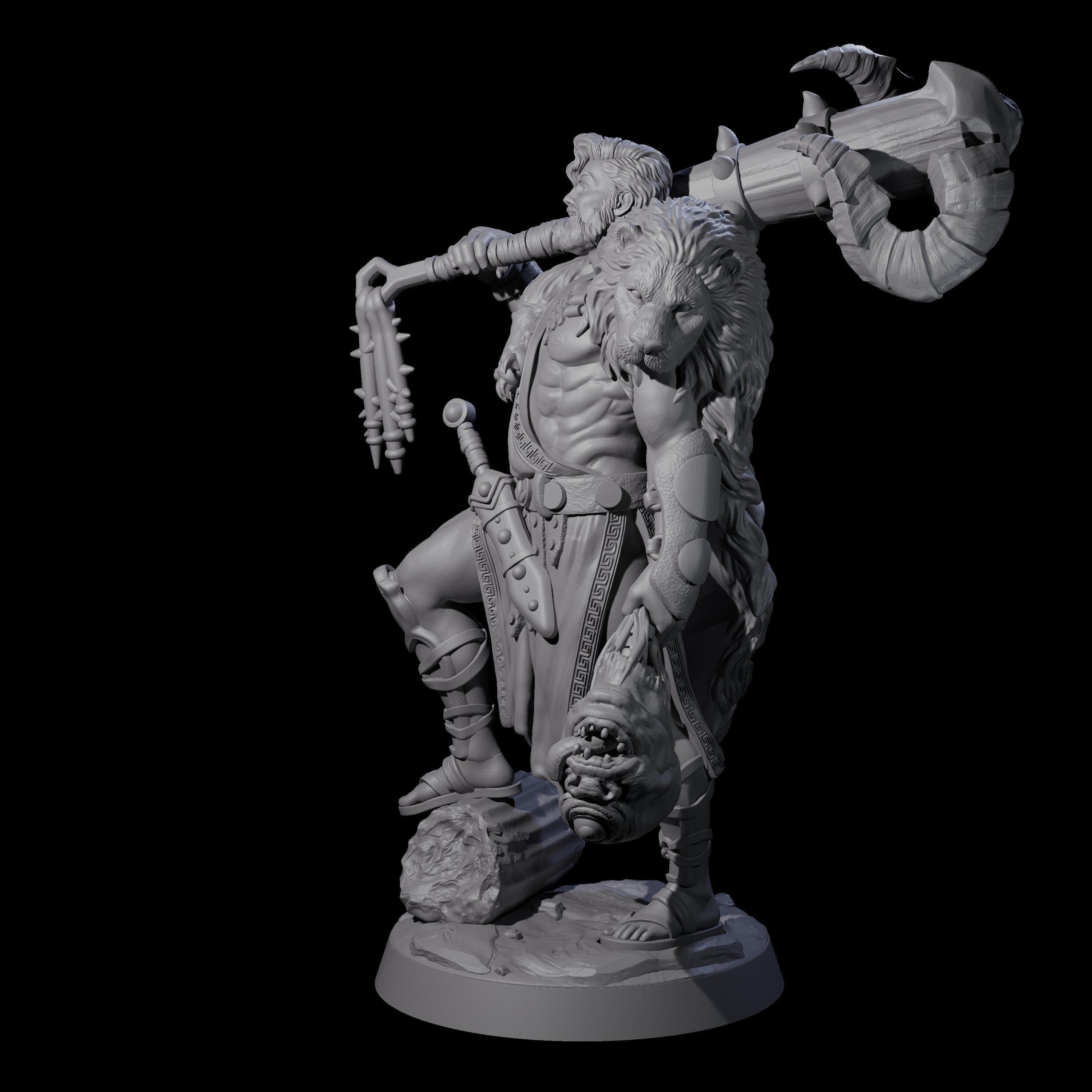 Ancient Greek Hero Cyclops Slayer Miniature for Dungeons and Dragons, Pathfinder or other TTRPGs