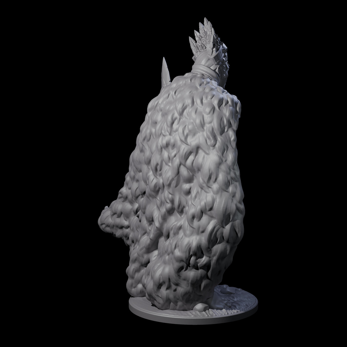 Ancient King Human Chieftain Miniature for Dungeons and Dragons, Pathfinder or other TTRPGs