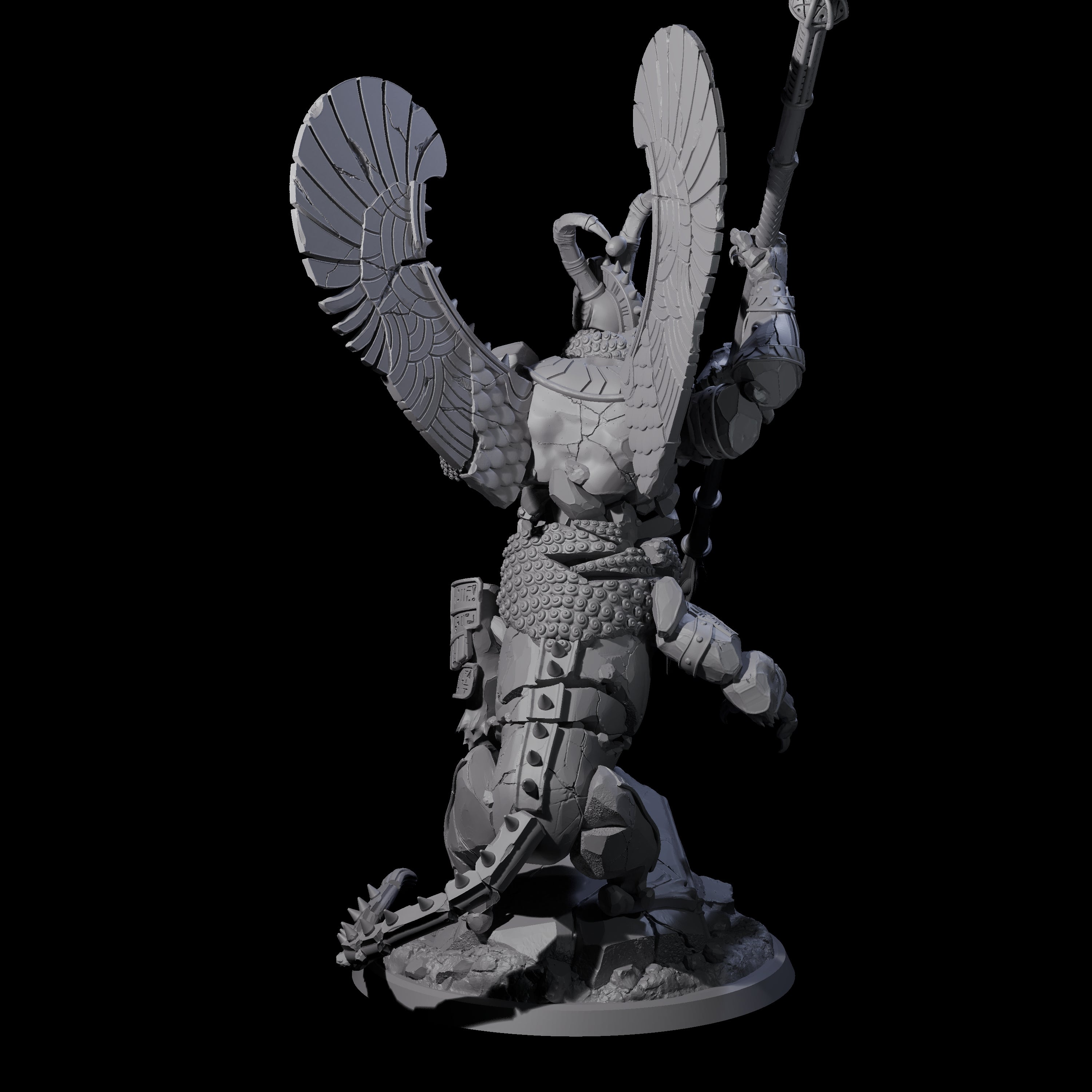 Ancient Stone Golem Guardian Miniature for Dungeons and Dragons, Pathfinder or other TTRPGs