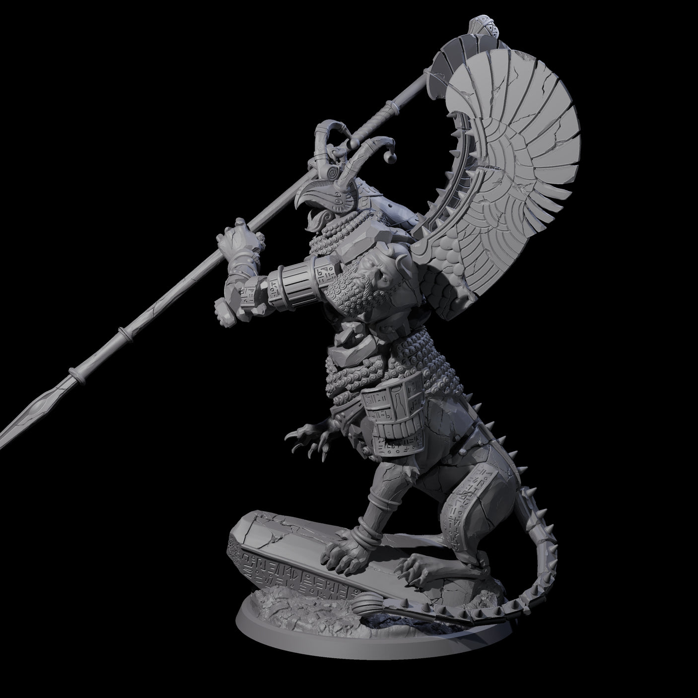 Ancient Stone Golem Guardian Miniature for Dungeons and Dragons, Pathfinder or other TTRPGs