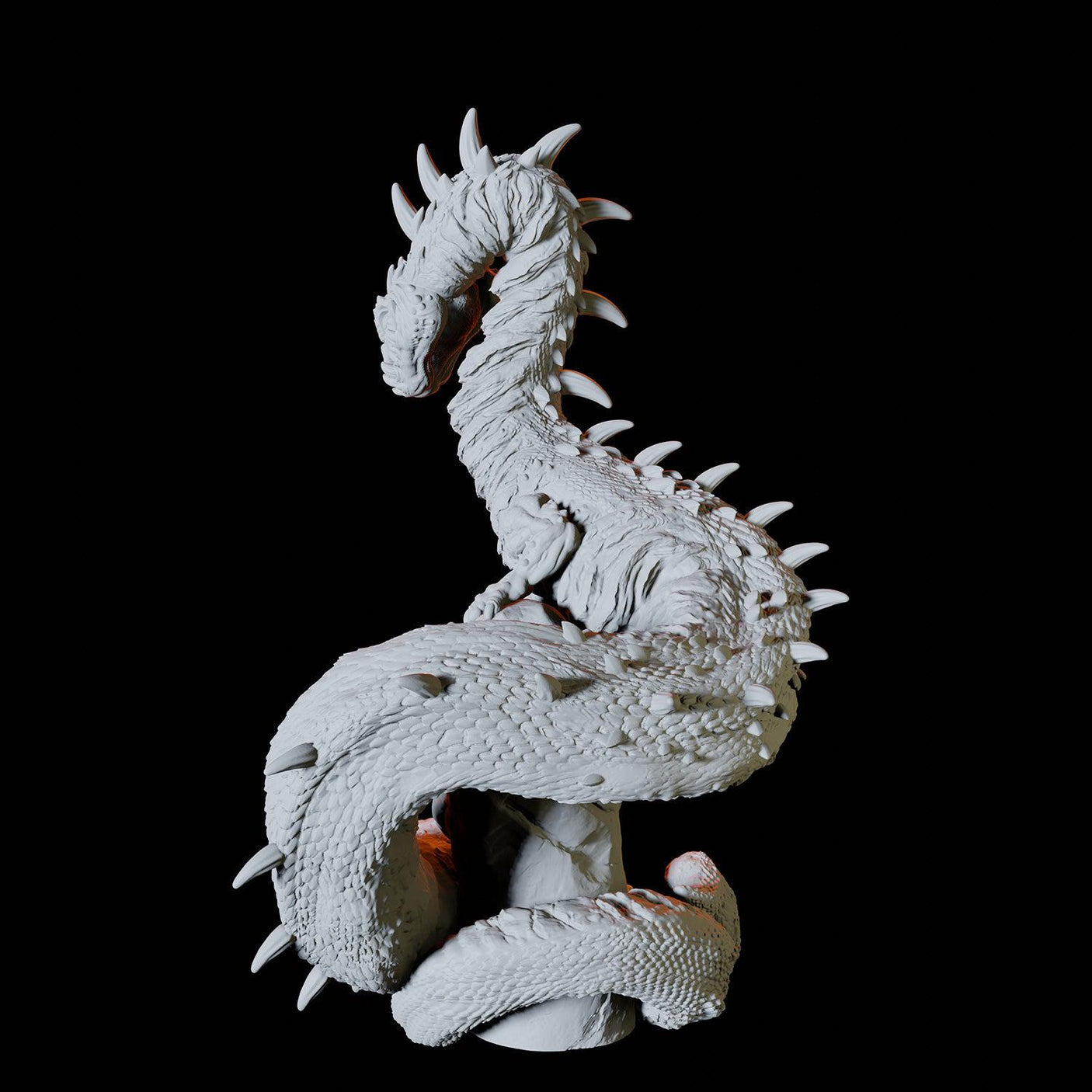 Ancient Wyrm Miniature for Dungeons and Dragons, Pathfinder or other TTRPGs