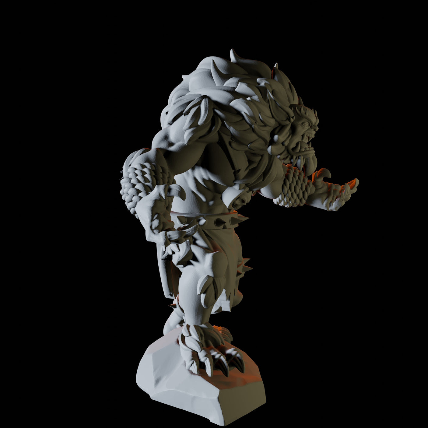 Angry Bugbear Miniature for Dungeons and Dragons, Pathfinder or other TTRPGs