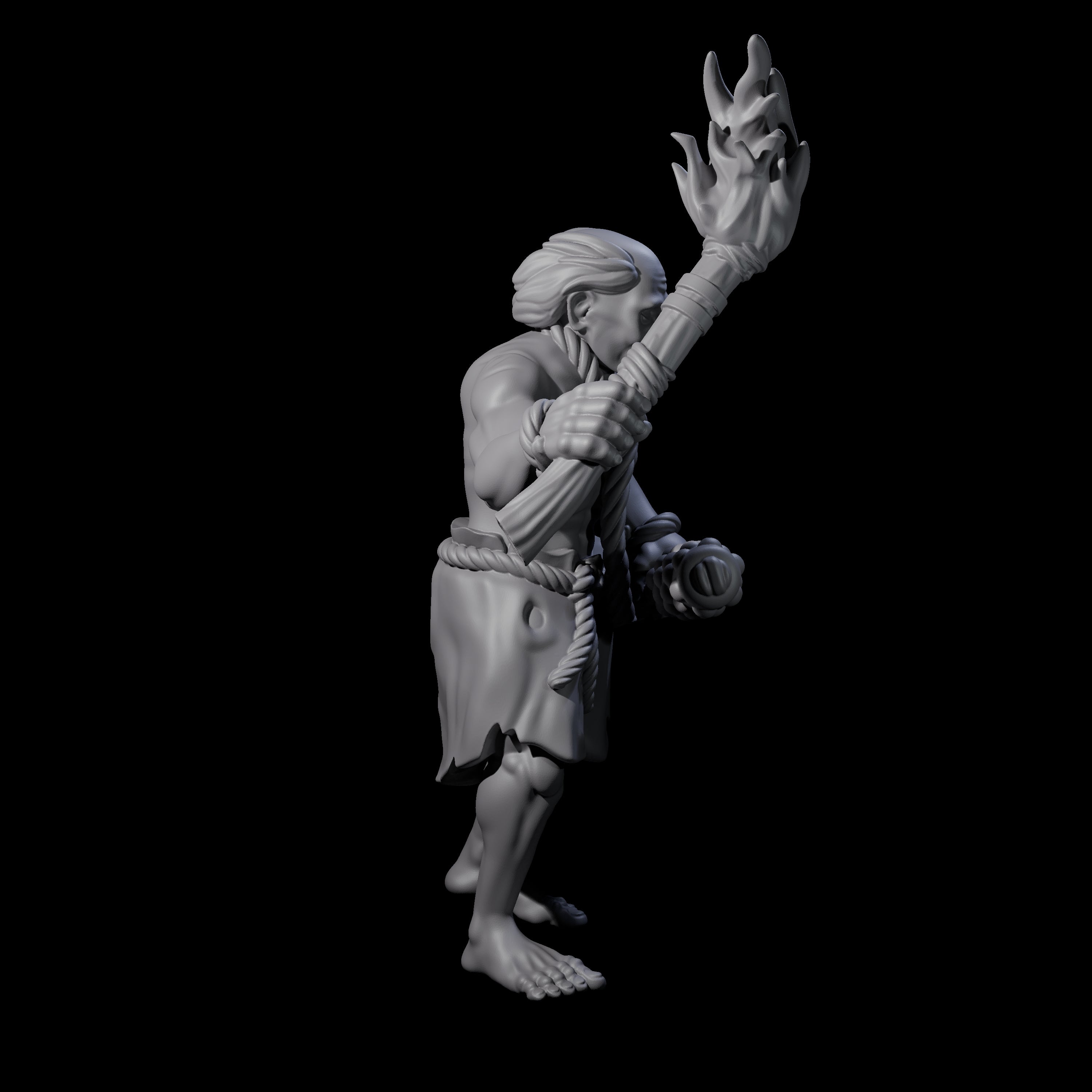 Angry Congregation Member A Miniature for Dungeons and Dragons, Pathfinder or other TTRPGs