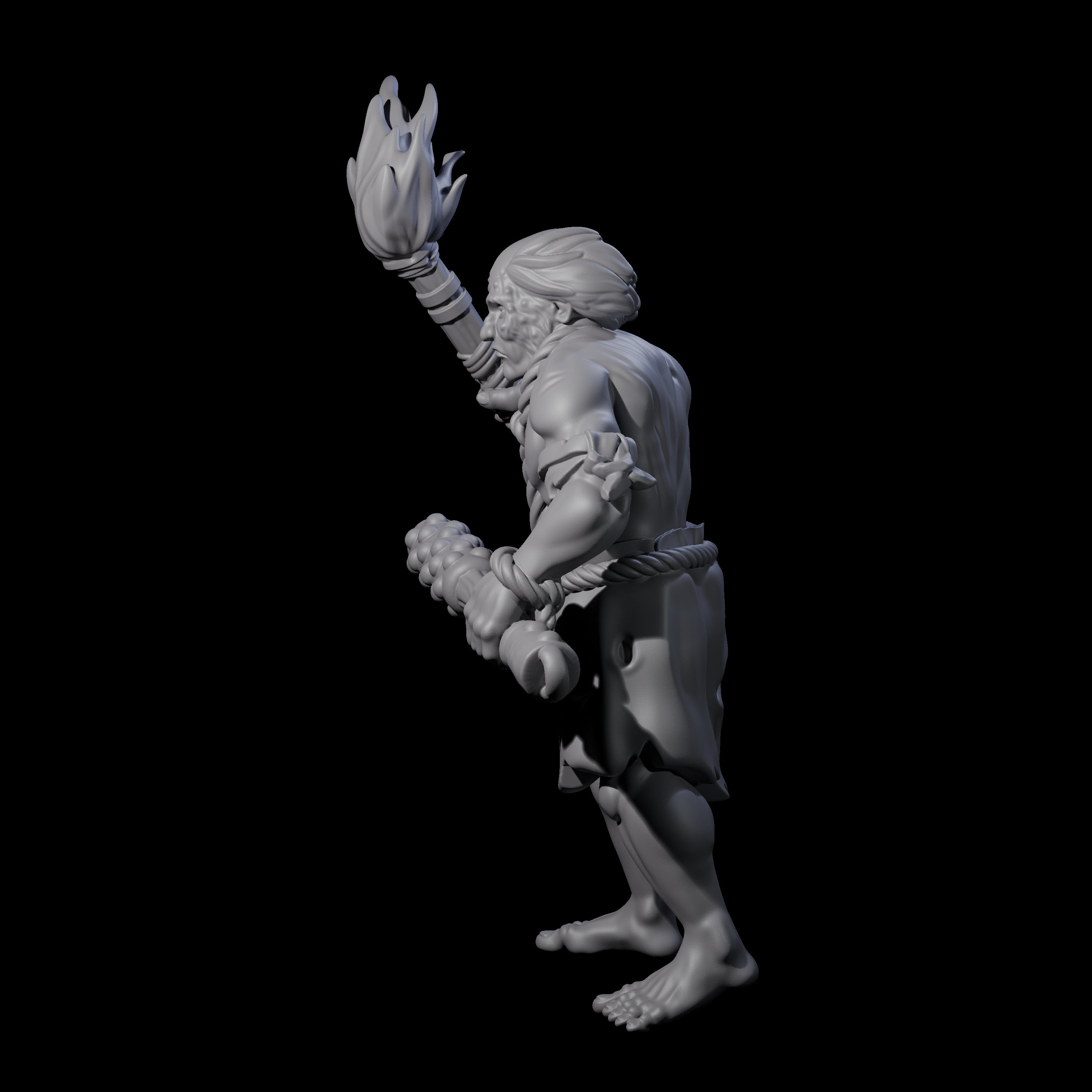 Angry Congregation Member A Miniature for Dungeons and Dragons, Pathfinder or other TTRPGs