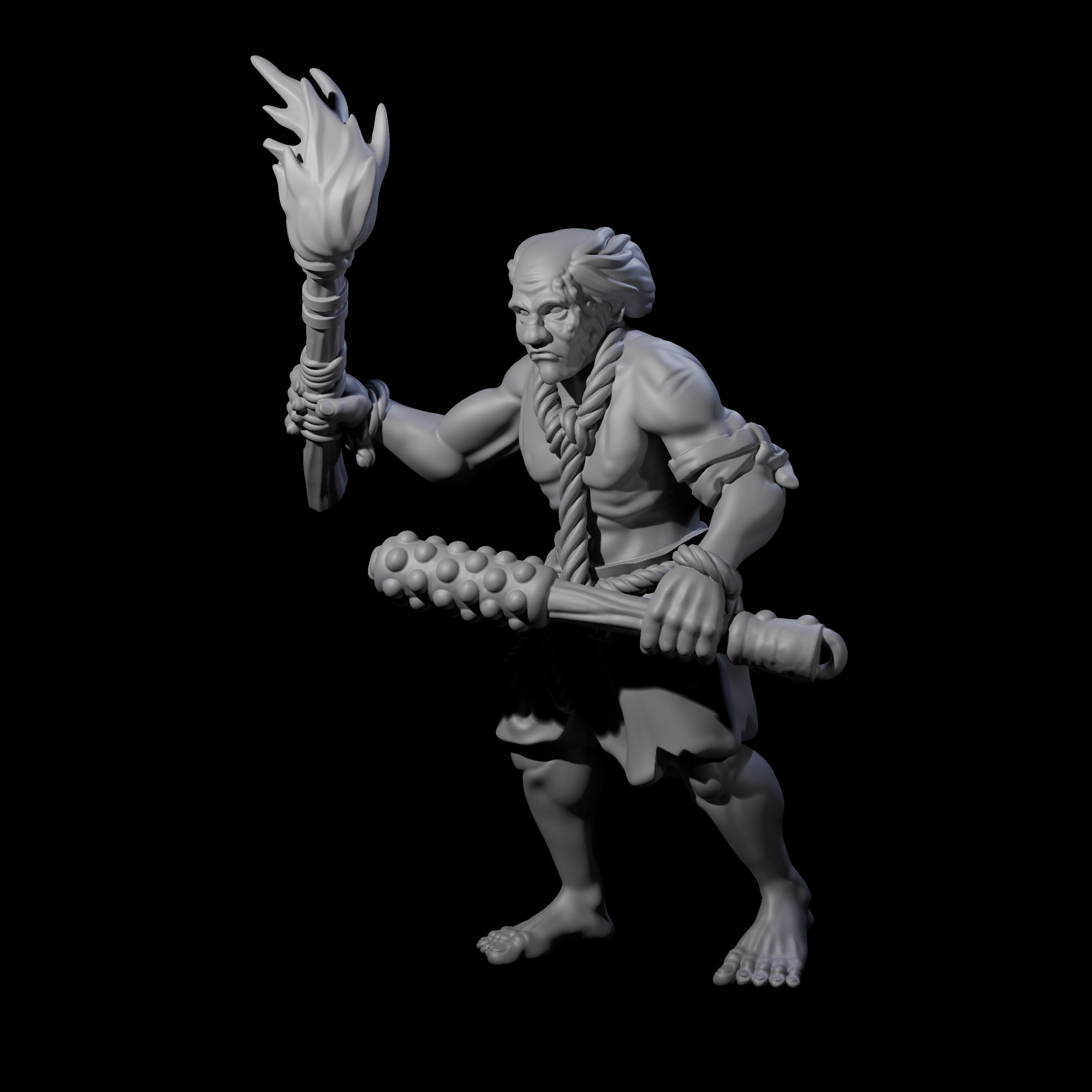Angry Congregation Member A Miniature for Dungeons and Dragons, Pathfinder or other TTRPGs