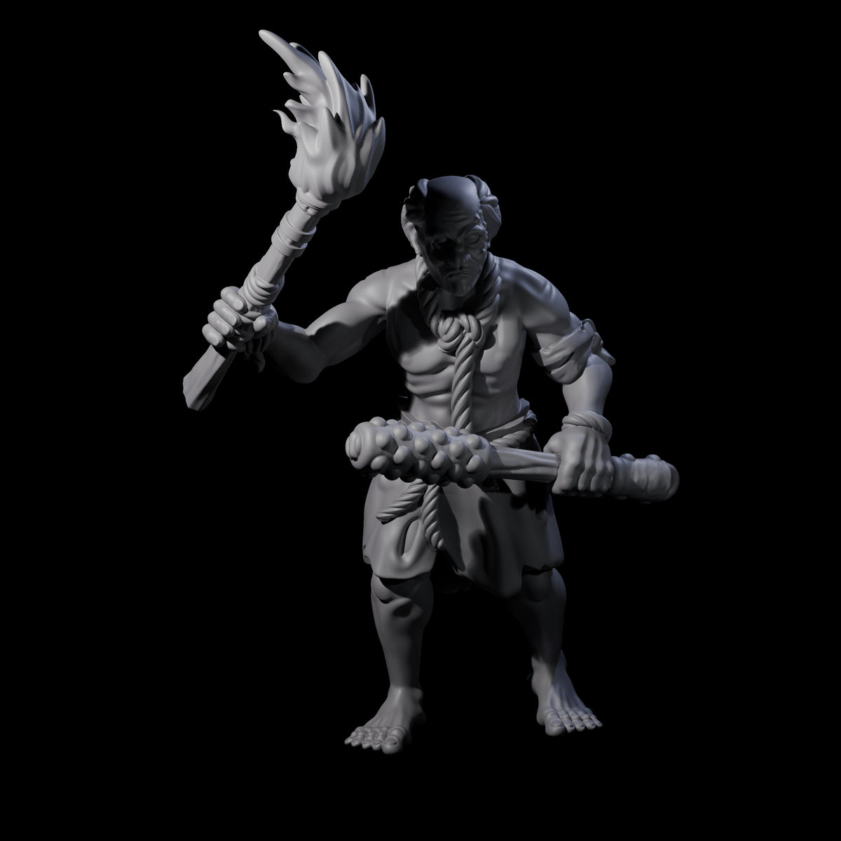 Angry Congregation Member A Miniature for Dungeons and Dragons, Pathfinder or other TTRPGs