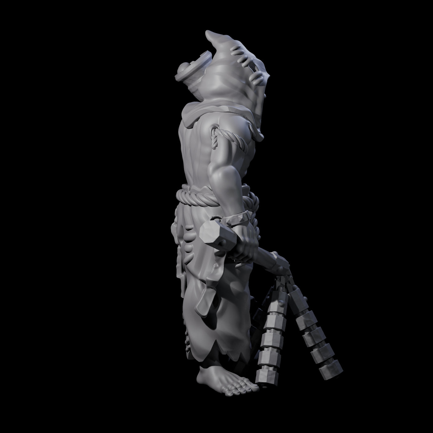 Angry Congregation Member B Miniature for Dungeons and Dragons, Pathfinder or other TTRPGs